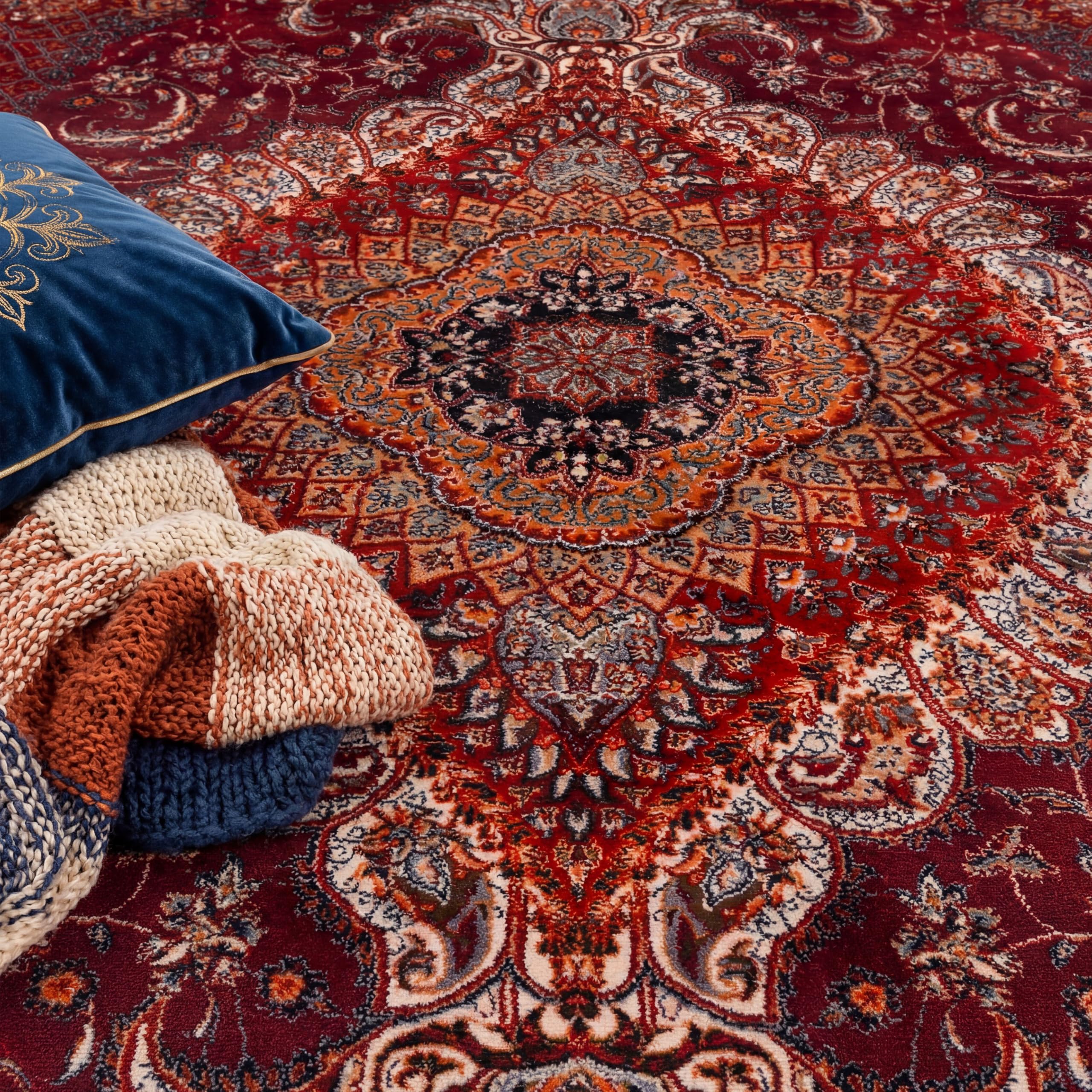 paco-home-passion-vintage-teppich-rot-orange-80x150-cm image 2