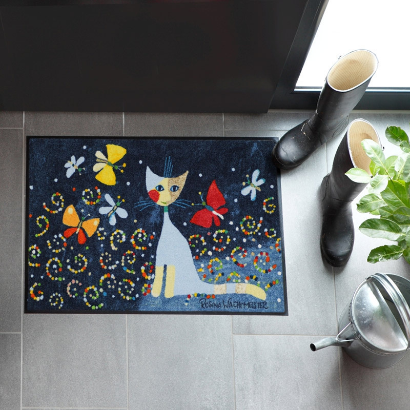 salonloewe-danza-delle-farfalle-eingangsmatte-50-x-75-cm-katze-mit-schmetterling image 2