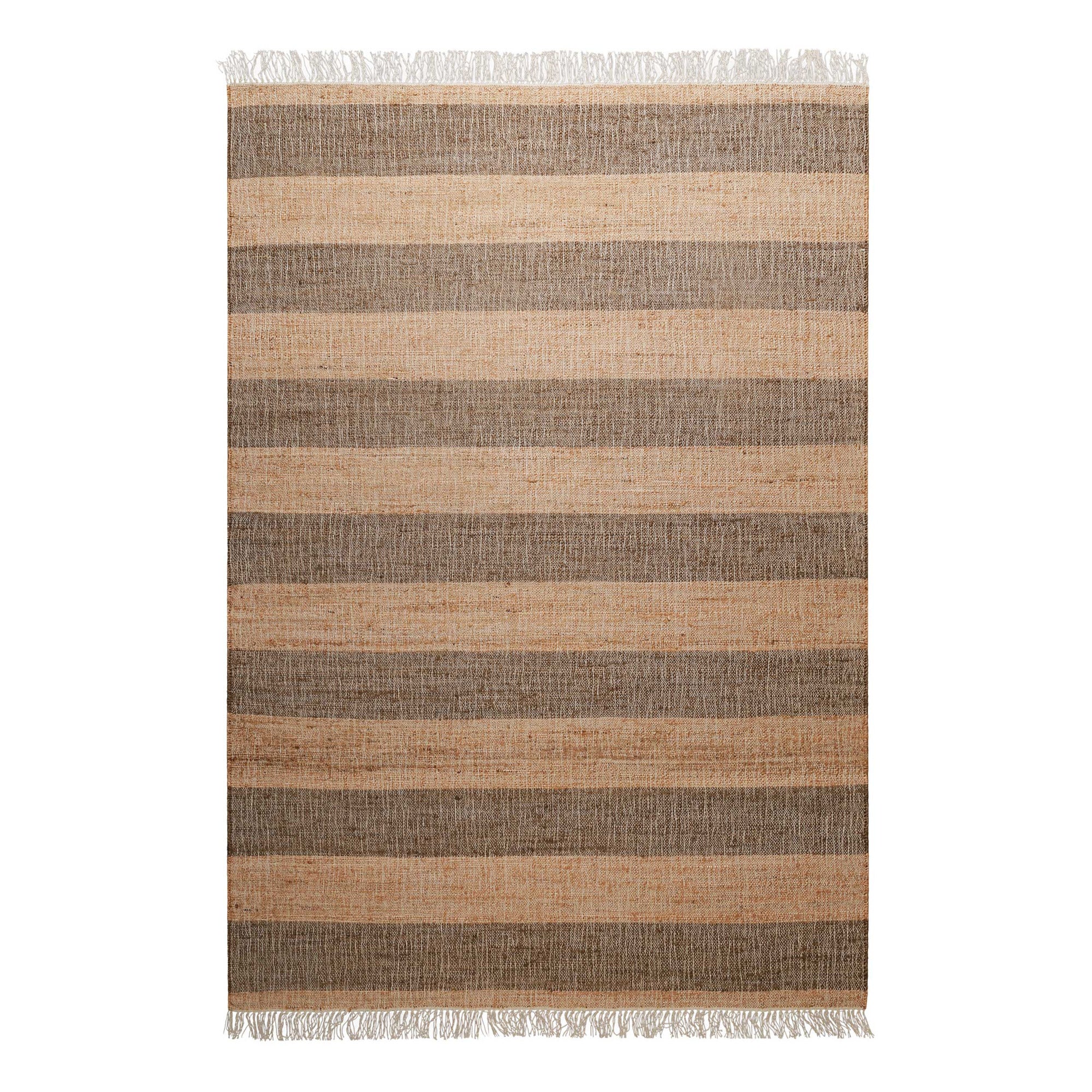 weconhome-green-looop-teppich-virgil-beige-braun-handweb-naturfaser-streifen image 2