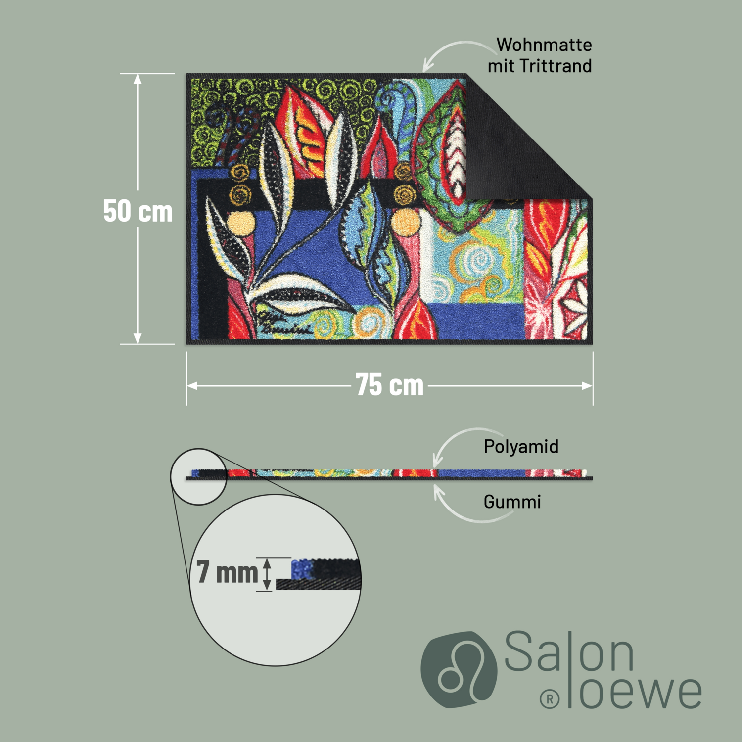 salonloewe-foglie-nel-vento-eingangsmatte-50-x-75-cm-florales-ornament-design-in image 4