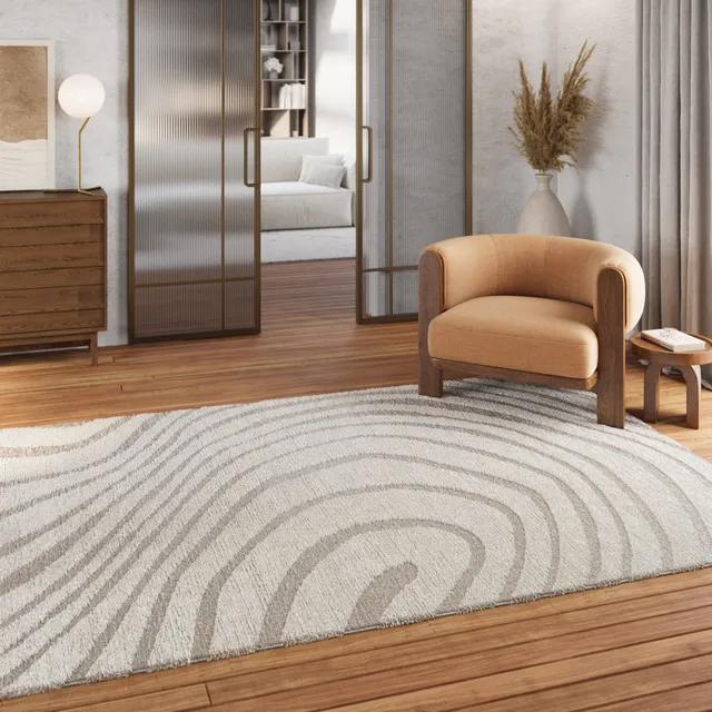 weconhome-kurzflor-teppich-creme-beige-bj-rn-wellig image 1