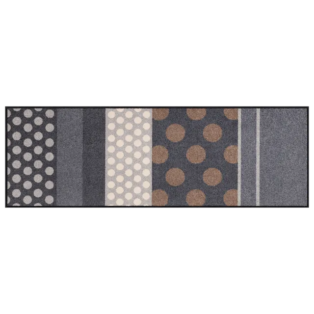 salonloewe-glamour-dots-grau-teppich-60-x-180-cm image 1