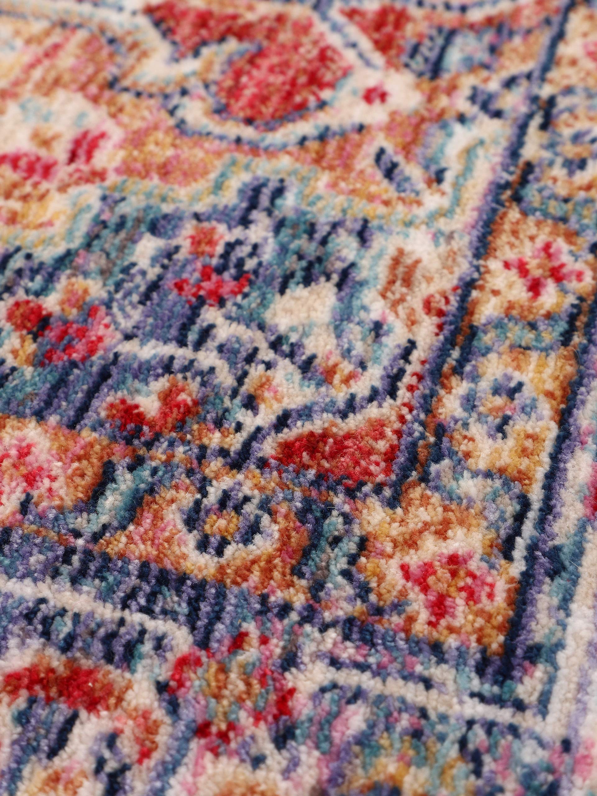 carpetfine-teppich-phoenix-blau-60x100-cm-moderner-vintage-teppich-f-r-wohn-und- image 8