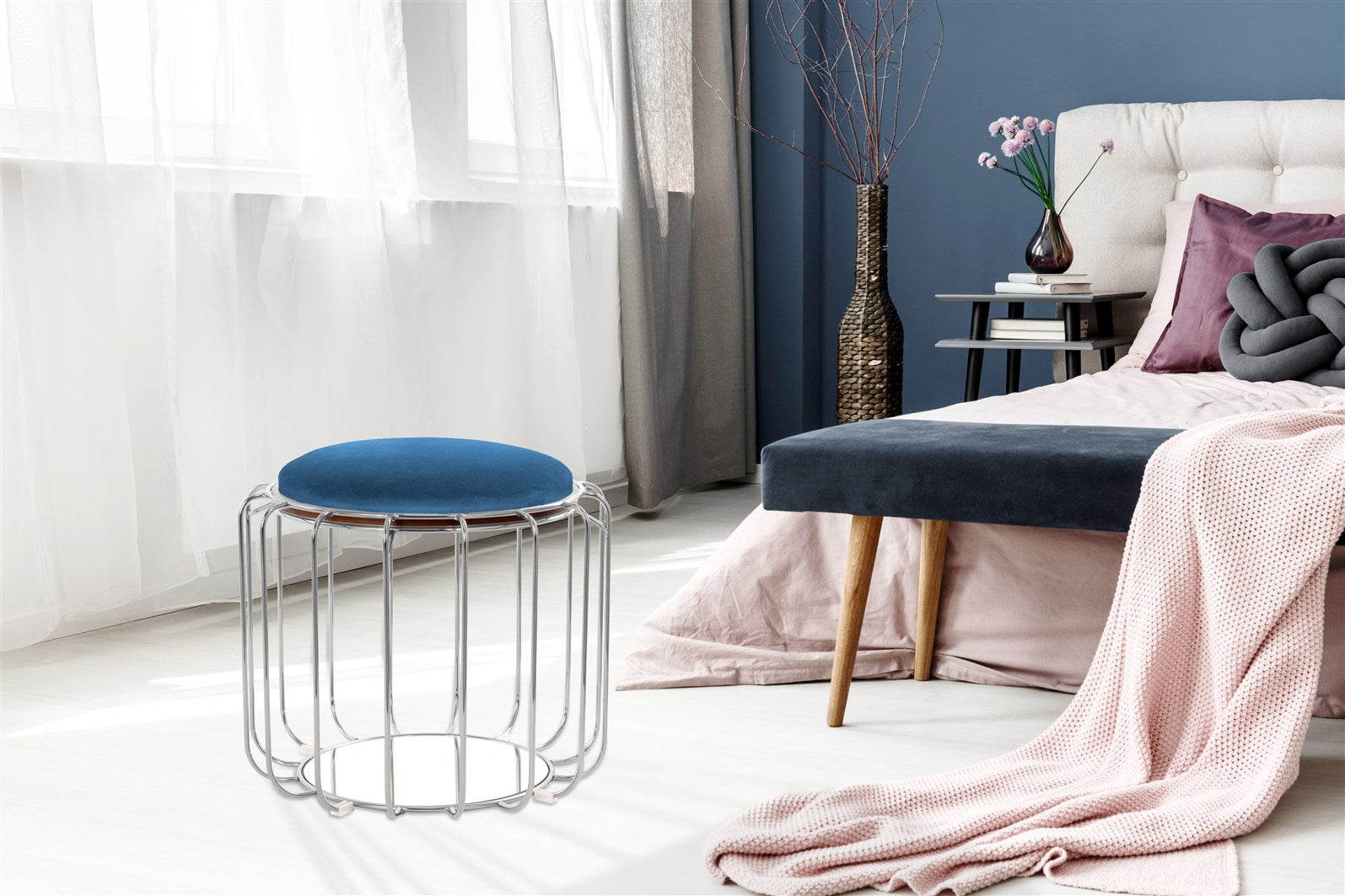 kayoom-beistelltisch-pouf-comfortable-110-2-in-1-metallgestell-spiegelglas image 8