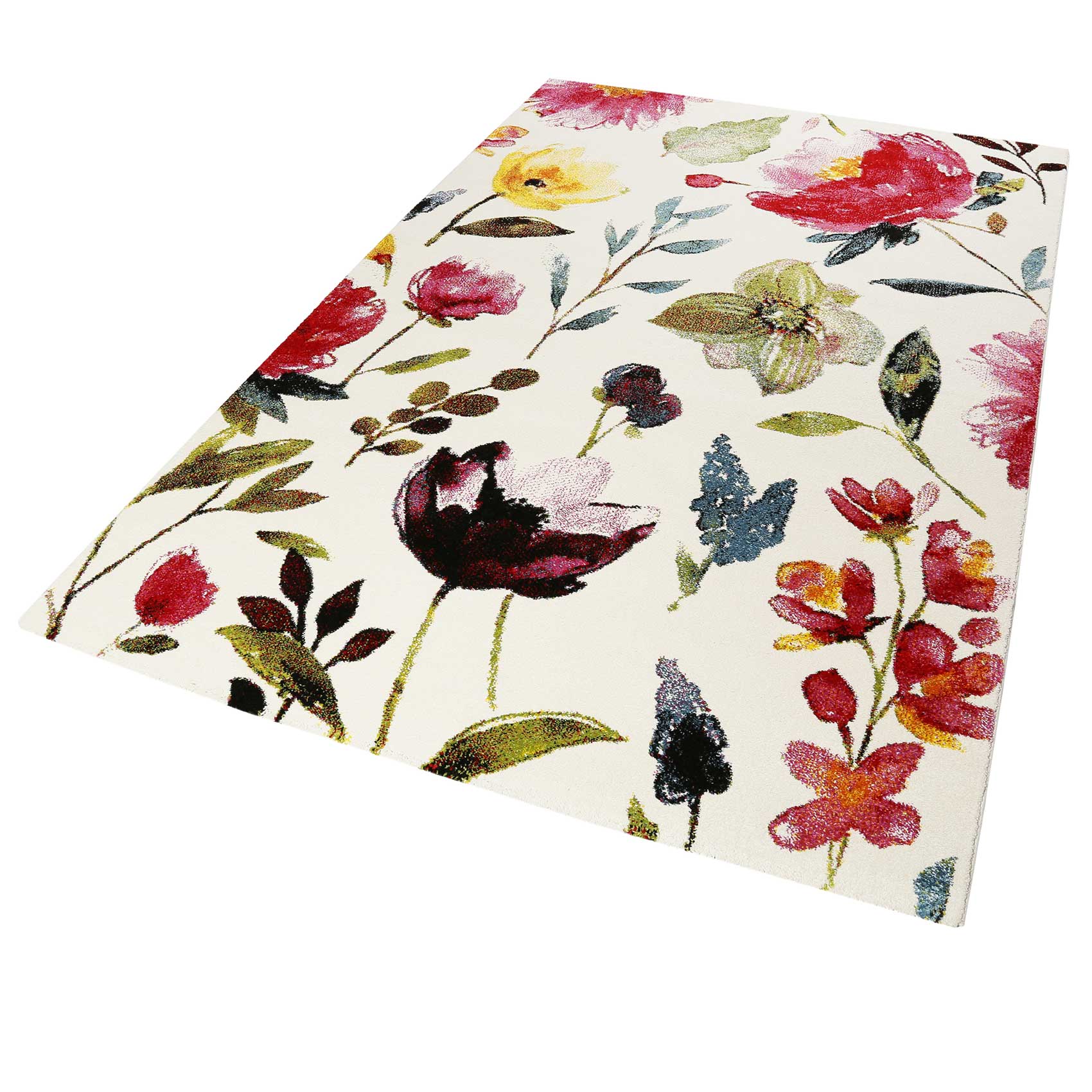 weconhome-summer-breeze-teppich-wei-rot-floral-gewebt image 2