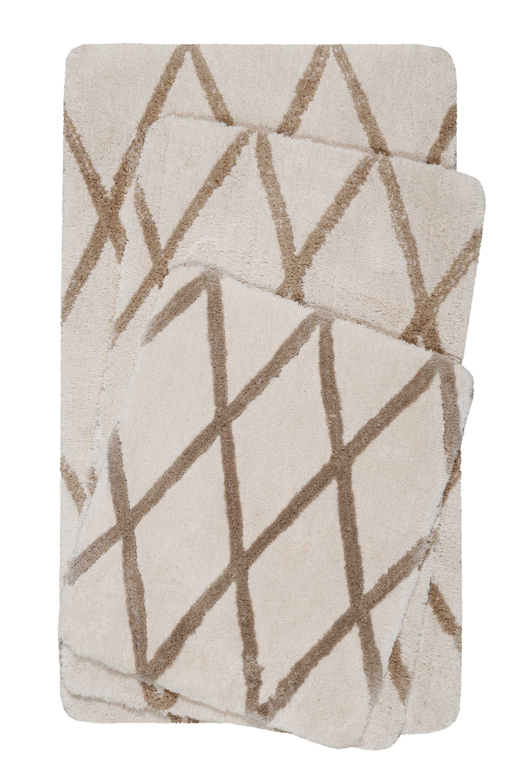 homie-living-san-bosa-badteppich-beige-sand-rauten-getuftet image 2