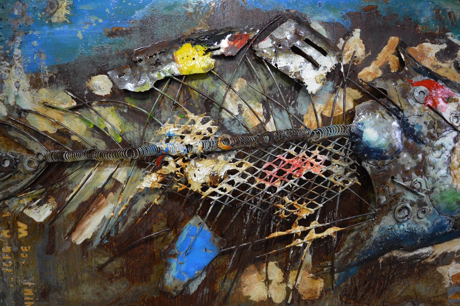 kayoom-metall-wandbild-fisch-120-cm-x-80-cm-3d-effekt-handgefertigtes-kunstwerk image 4