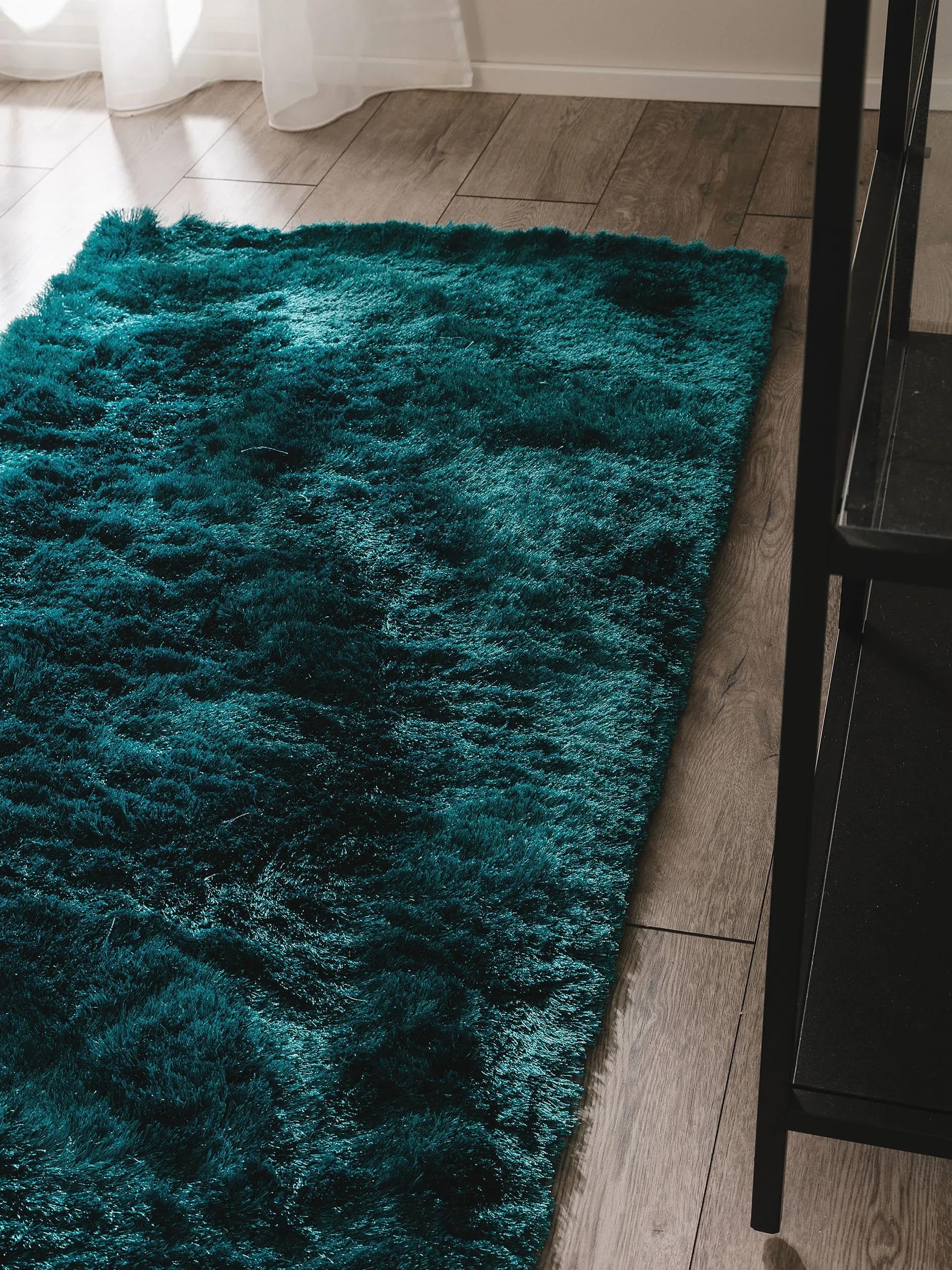 benuta-nest-hochflorteppich-whisper-t-rkis-80x300-cm-kuscheliger-langflor-teppic image 2