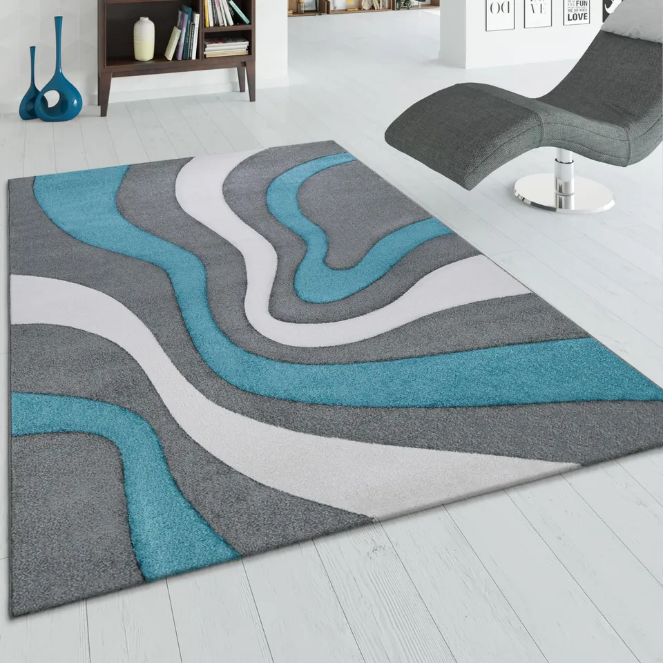 paco-home-designer-teppich-wellen-t-rkis-80x150-cm image 1