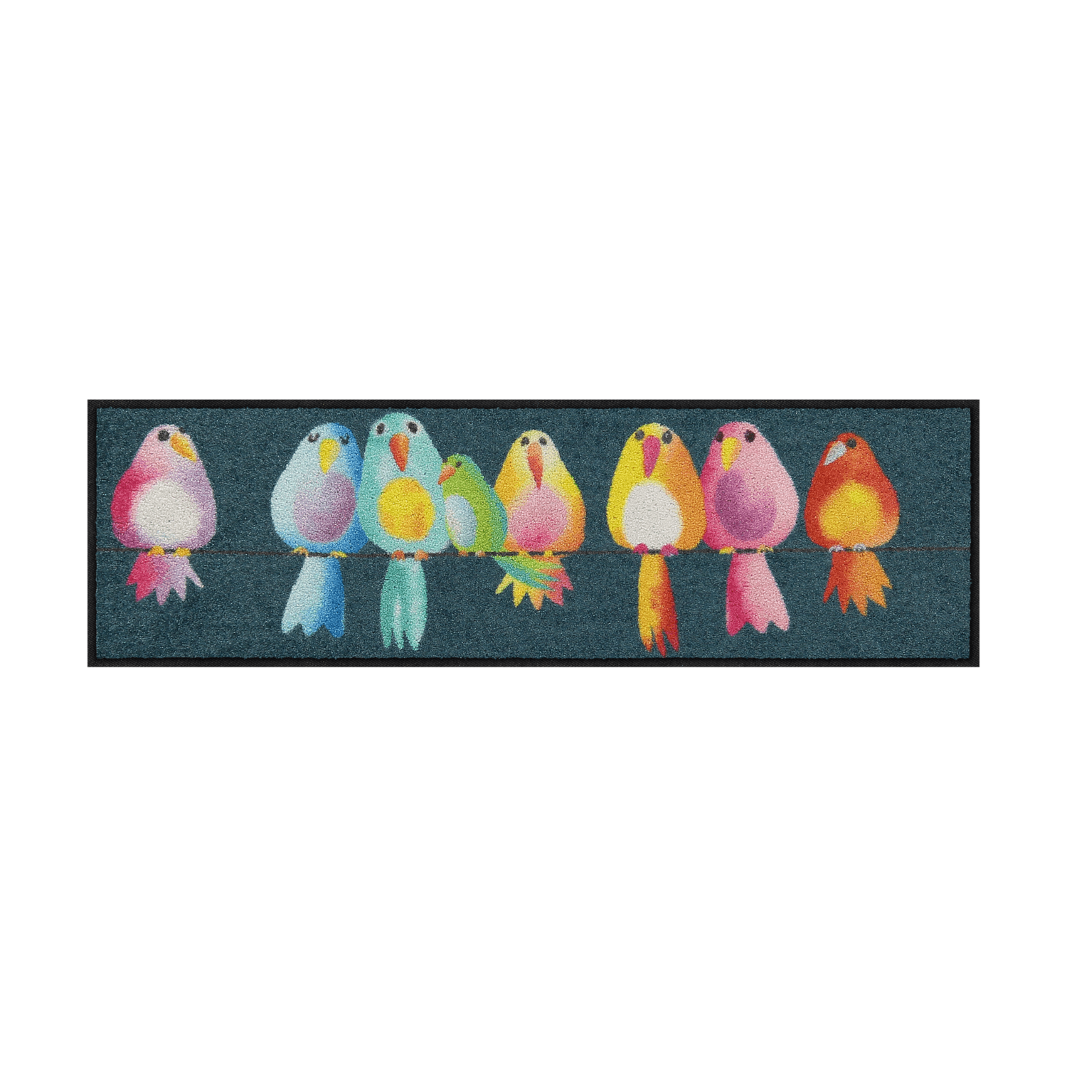 salonloewe-fussmatte-rainbow-birds-eingangsmatte-30-x-100-cm-bunte-vogel-fu-matt image 1
