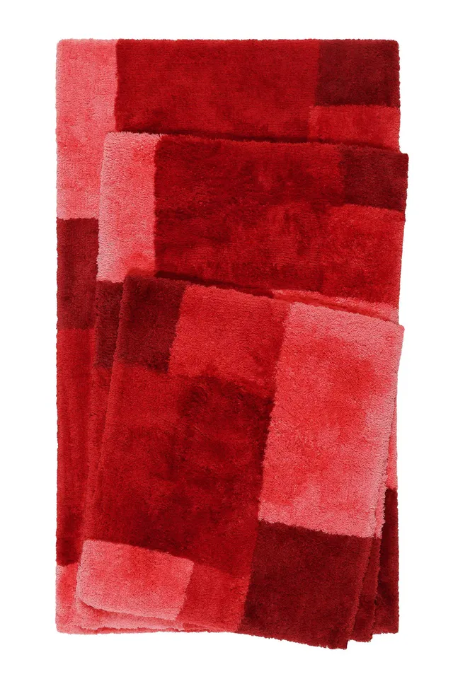 weconhome-homie-living-cala-rosso-badteppich-rot-getuftet-synthetik-rutschhemmen image 1