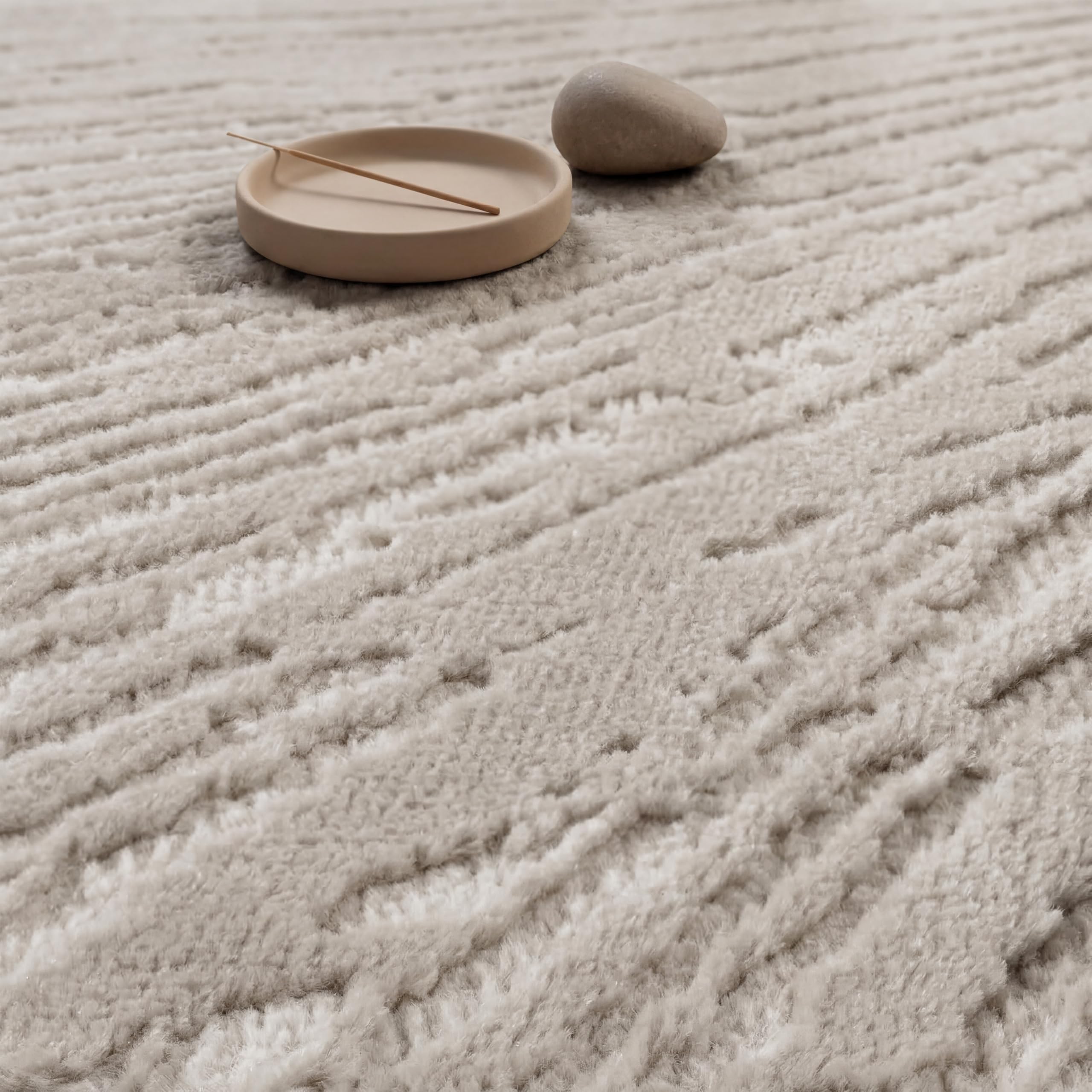 paco-home-metro-kurzflor-teppich-200x280-cm-beige-abstrakt-3d image 4