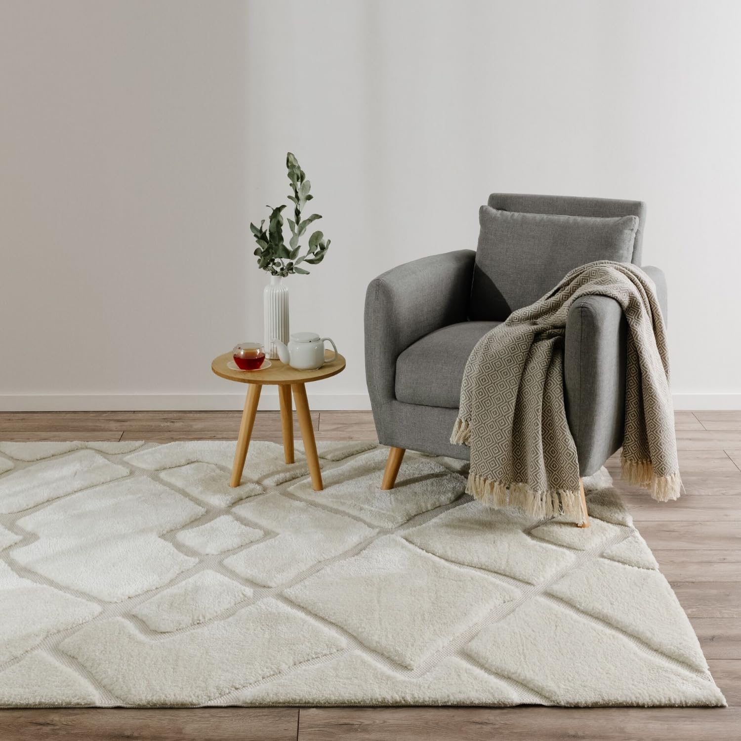 benuta-basic-elvy-teppich-120x170-cm-creme-abstrakt-relief image 1