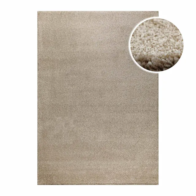 weconhome-basics-kurzflorteppich-nova-sand-beige-maschinell-gewebt-pflegeleicht image 1