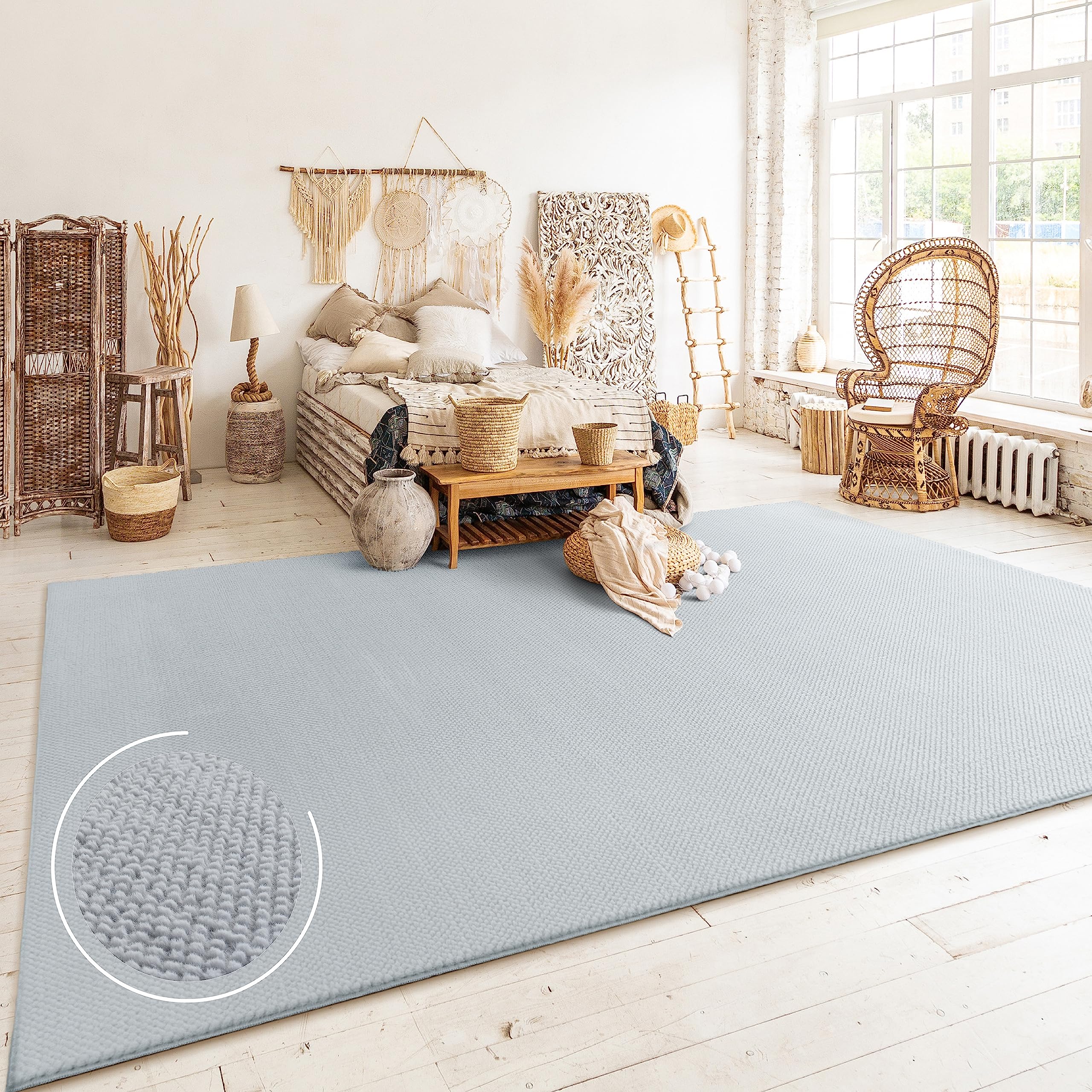 paco-home-coco-kurzflor-teppich-200x280-cm-anthrazit-skandi-boho image 7