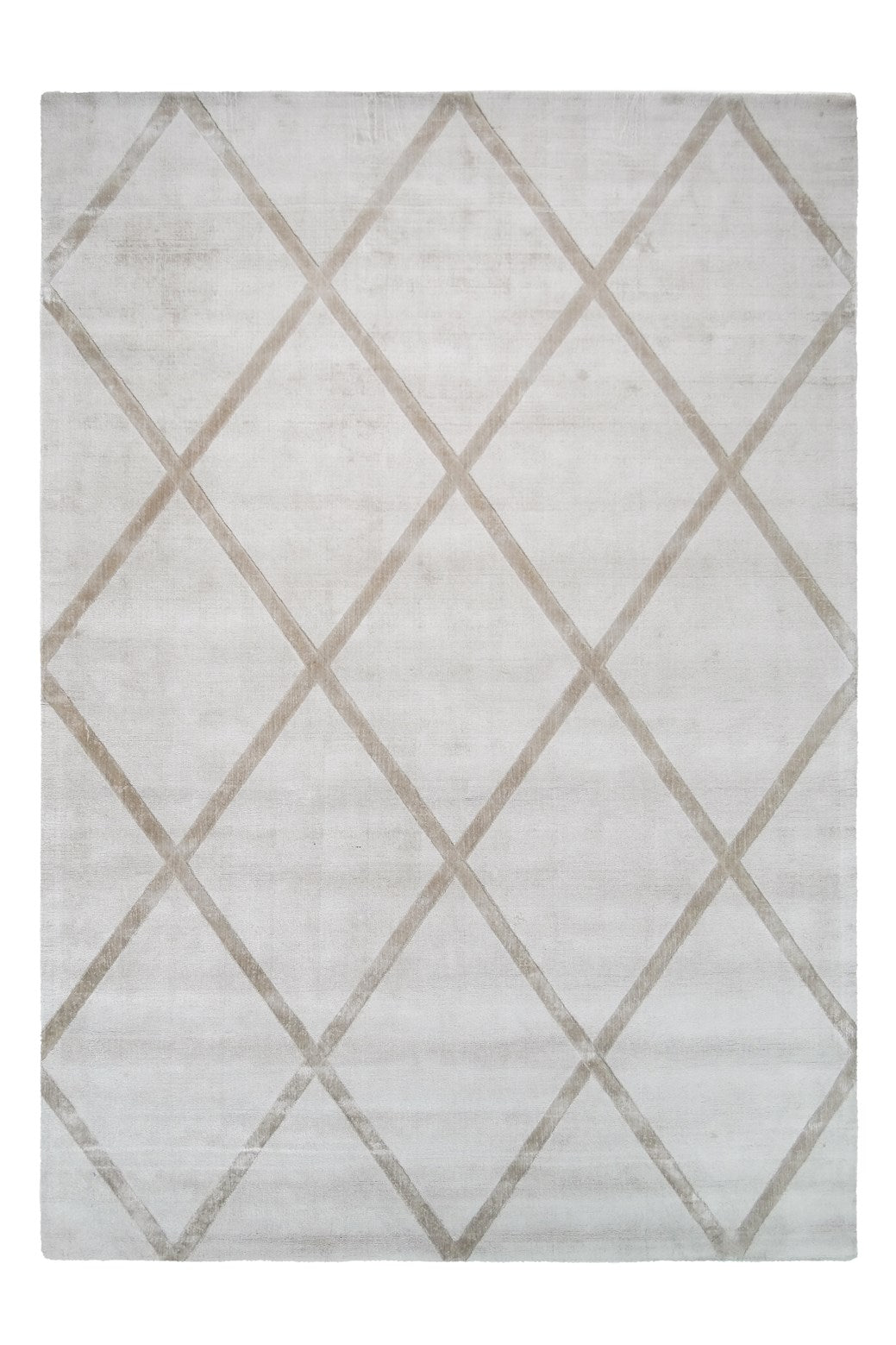kayoom-luxury-210-kurzflorteppich-retro-design-handgefertigt-rautenmuster-elfenb image 1