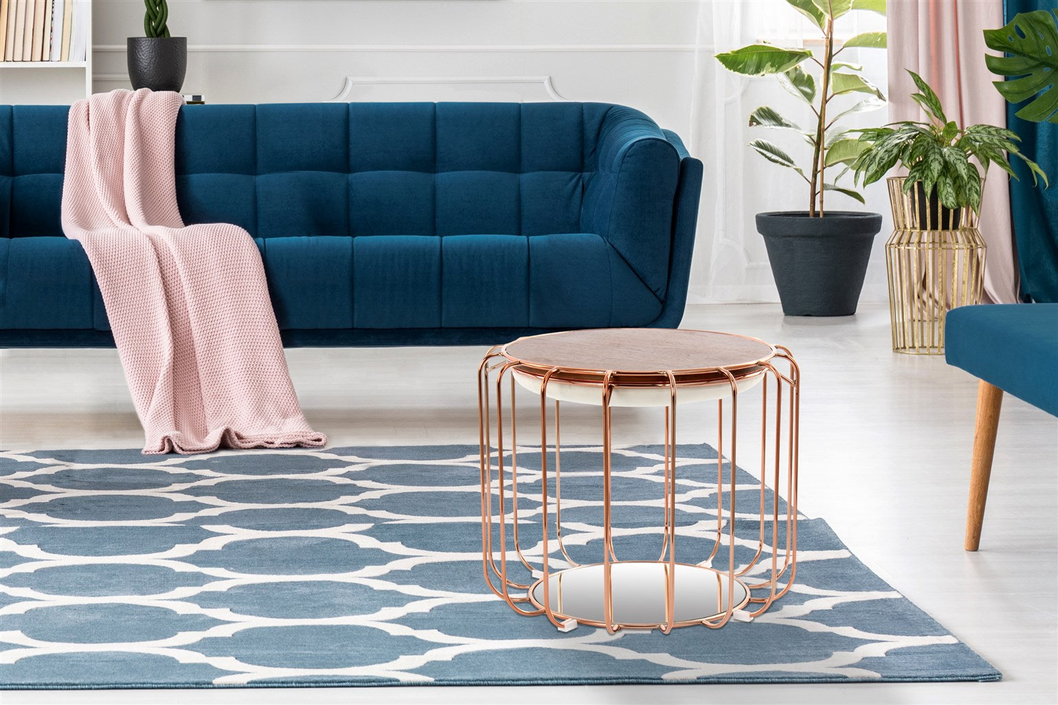 kayoom-beistelltisch-pouf-comfortable-110-2-in-1-metallgestell-spiegelglas image 5