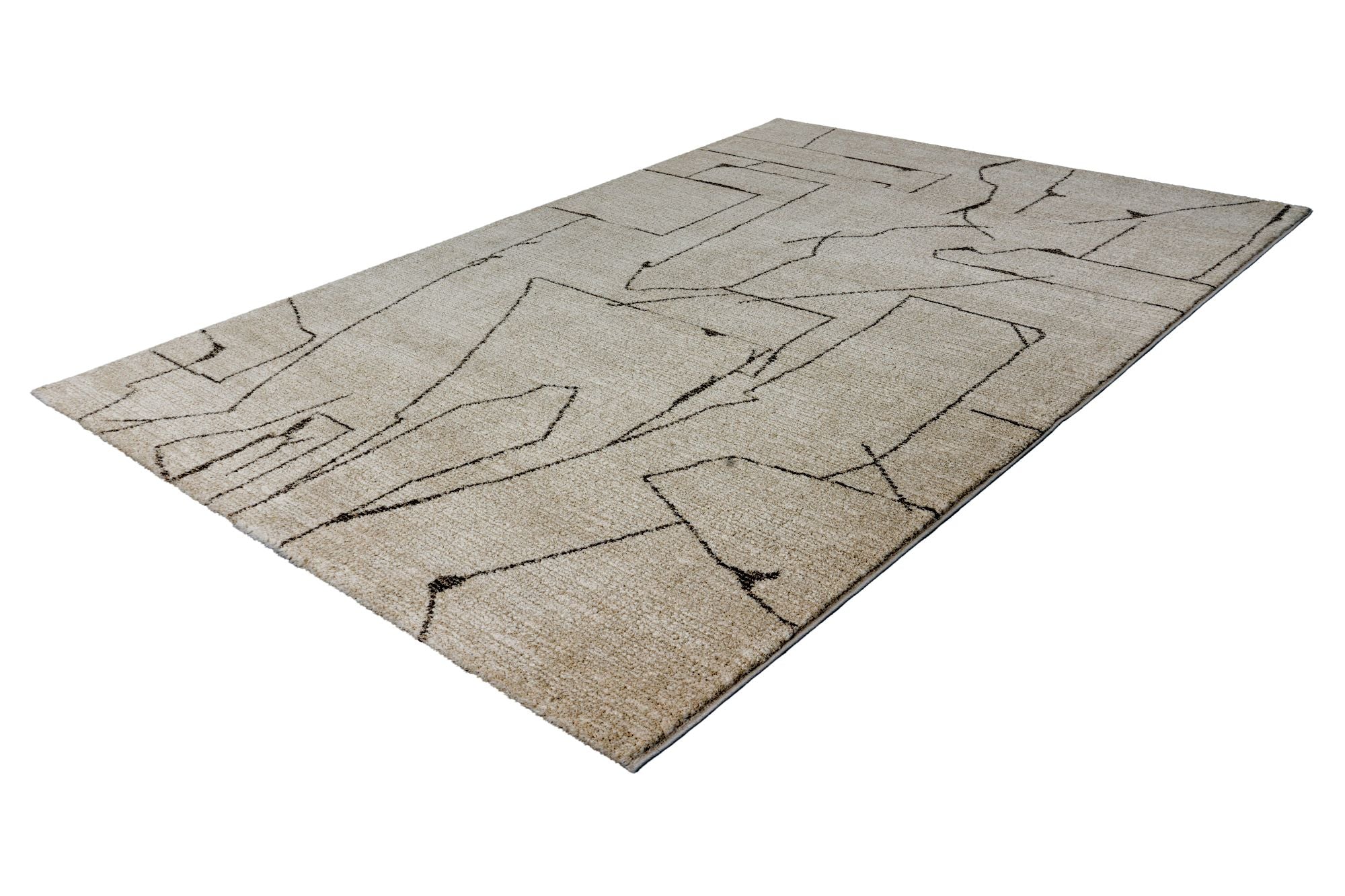 kayoom-napoli-536-teppich-creme-kurzflor-16-mm-polypropylen-jute-polyester-r-cke image 2