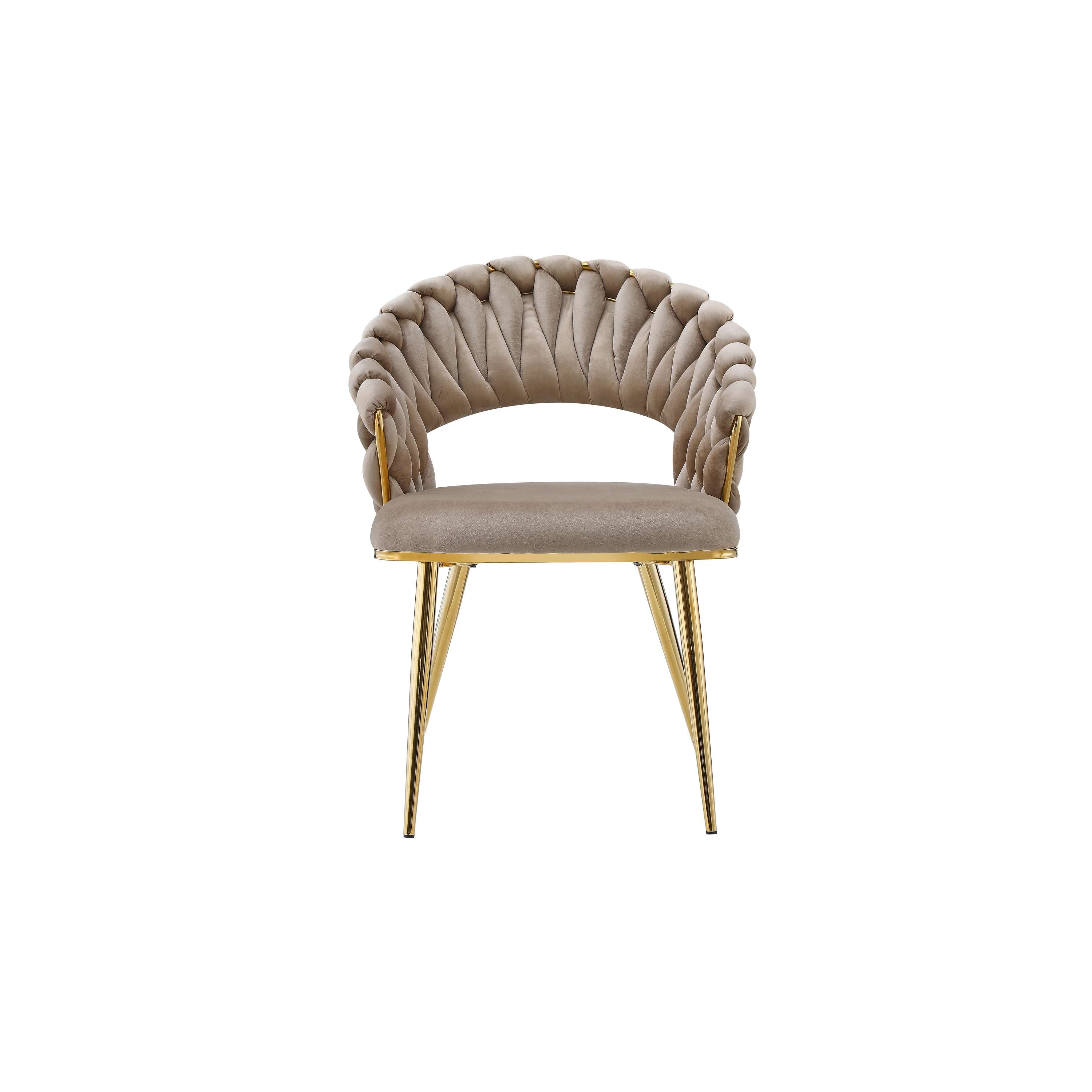 kayoom-stuhl-finesse-125-2er-set-flechtdesign-samt-polyester-eisen-gestell image 2