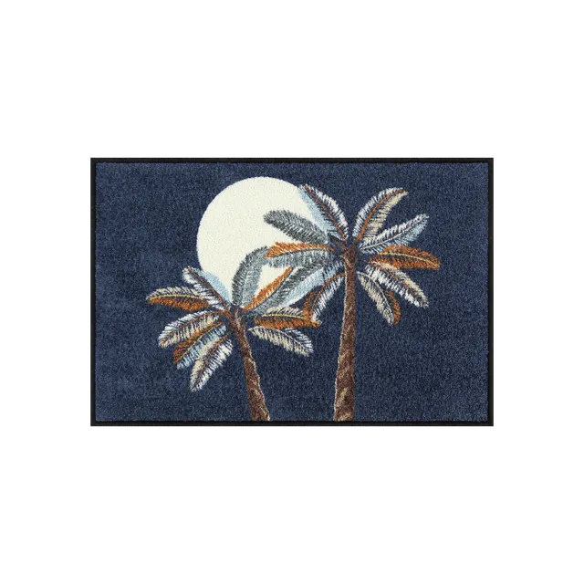 salonloewe-palm-duo-blue-eingangsmatte-50-x-75-cm image 1