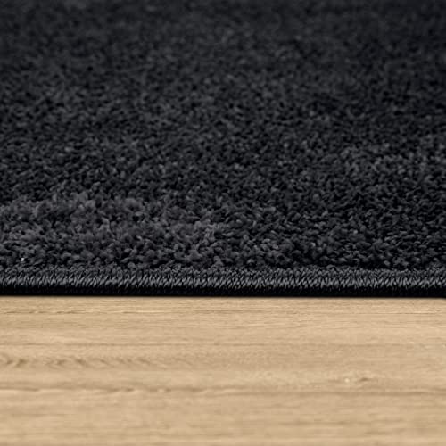 paco-home-metro-kurzflor-teppich-80x250-cm-schwarz-anthrazit image 8