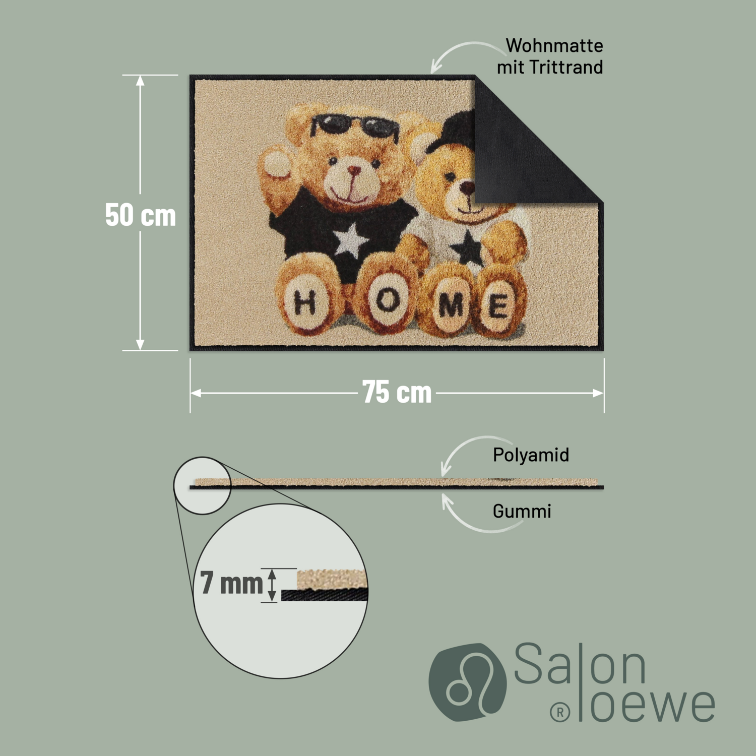 salonloewe-home-teddys-eingangsmatte-50-x-75-cm image 4