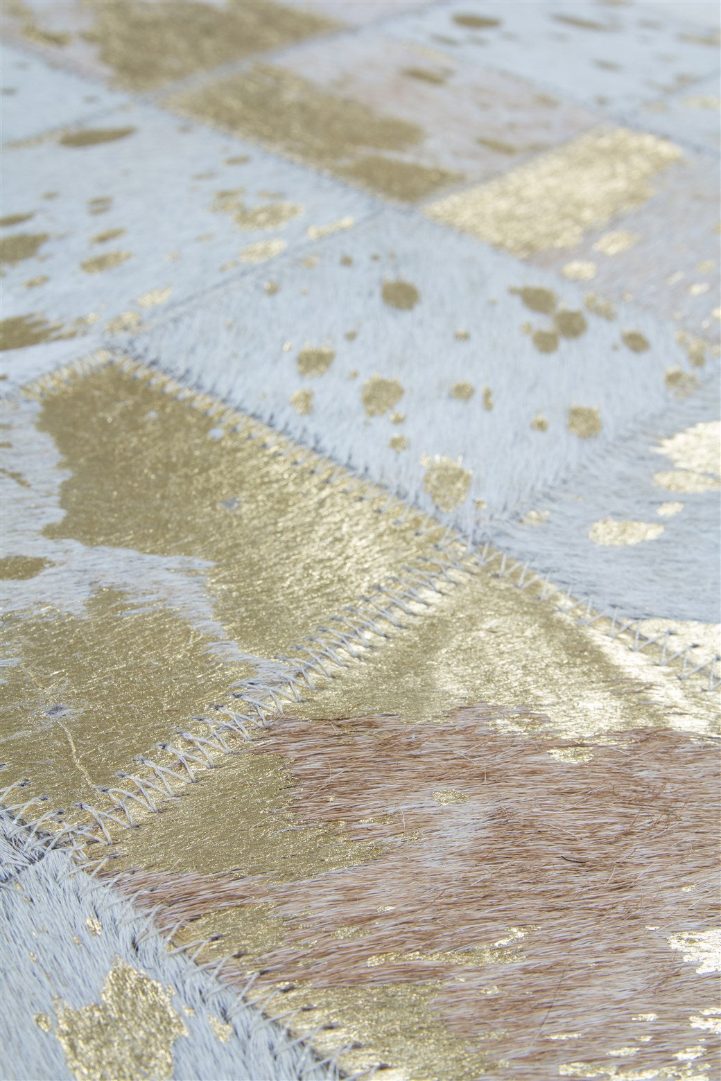 kayoom-lavish-210-lederteppich-patchwork-karo-design-handgefertigtes-unikat-aus- image 4