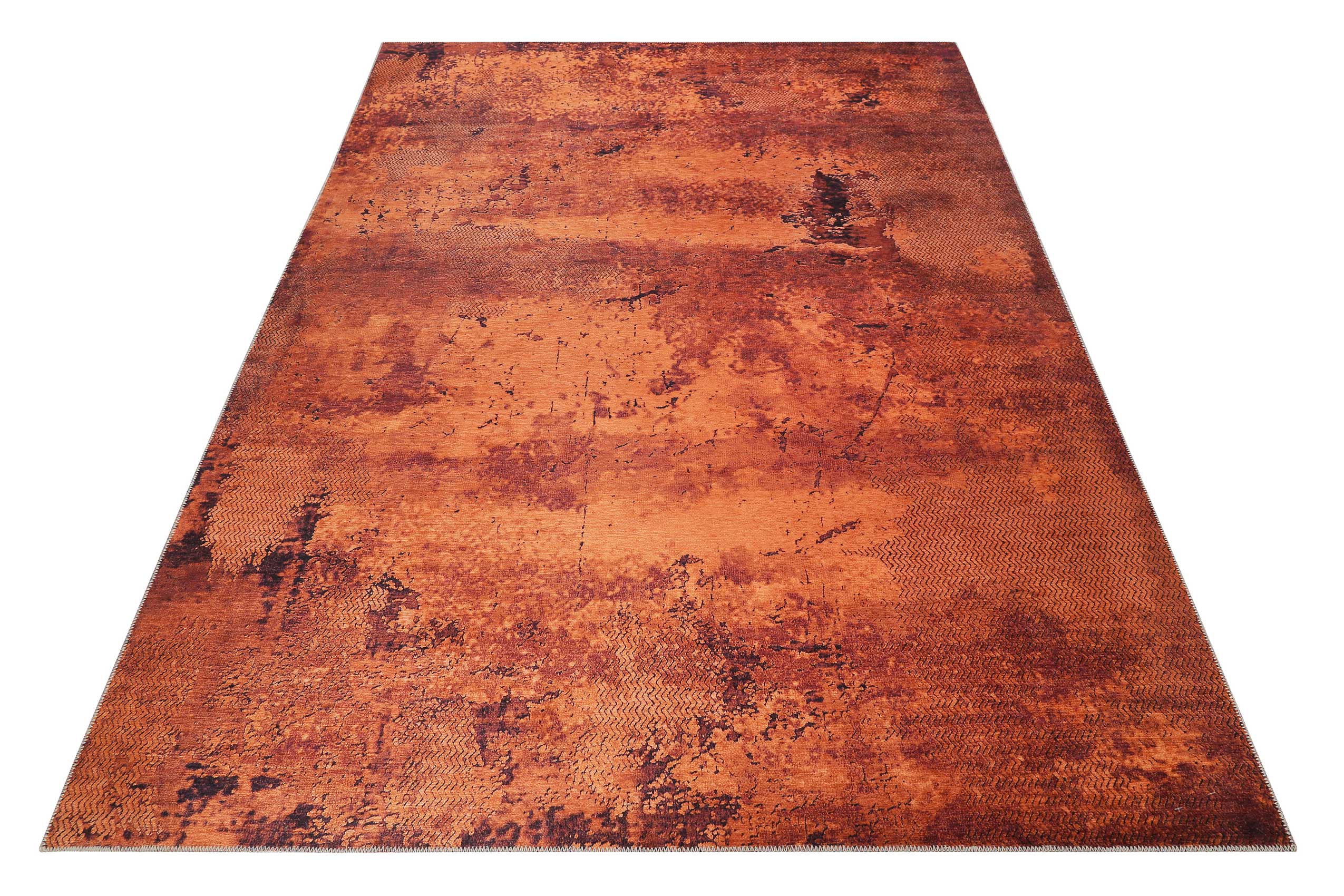 weconhome-radiate-vintage-teppich-kurzflor-rost-rot-eckig-wh-10137-05 image 2