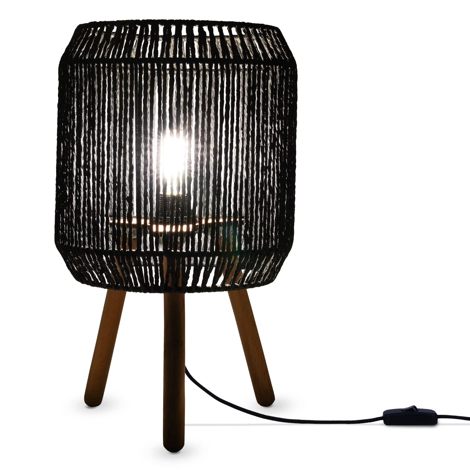 paco-home-tischlampe-volta-korb-typ-5-schwarz-e27 image 2