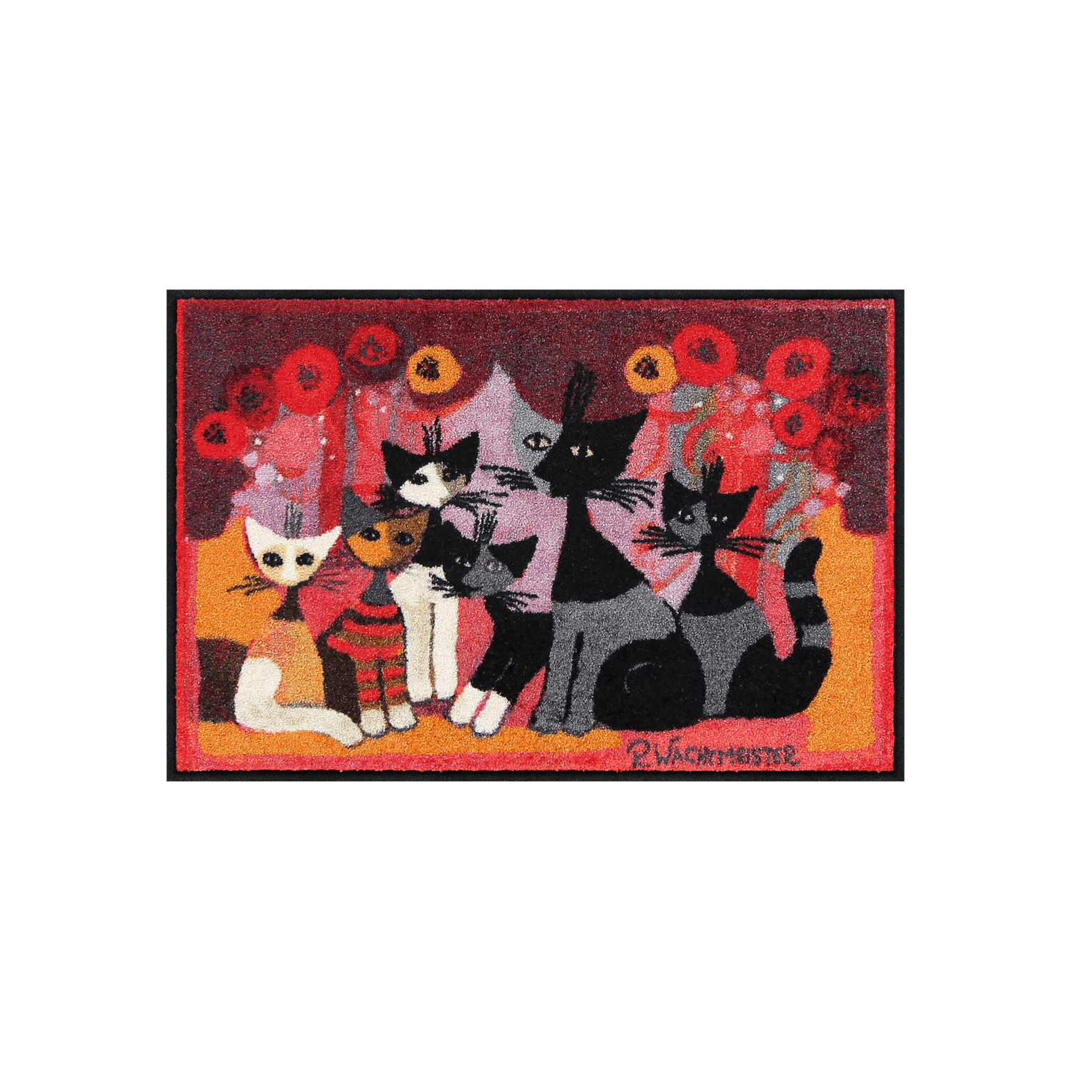 salonloewe-festa-dei-gatti-eingangsmatte-50-x-75-cm-waschbare-polyamid-fu-matte- image 1