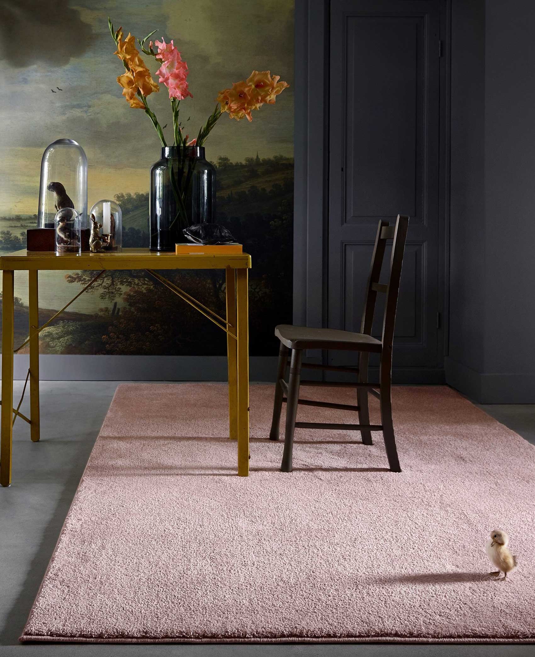 weconhome-homie-living-venice-kurzflor-teppich-rosa image 5
