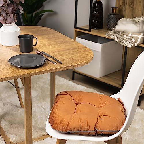 paco-home-sitzkissen-mit-befestigungsb-ndern-40x40-cm-stuhlkissen-indoor-2er-set-6 image 8