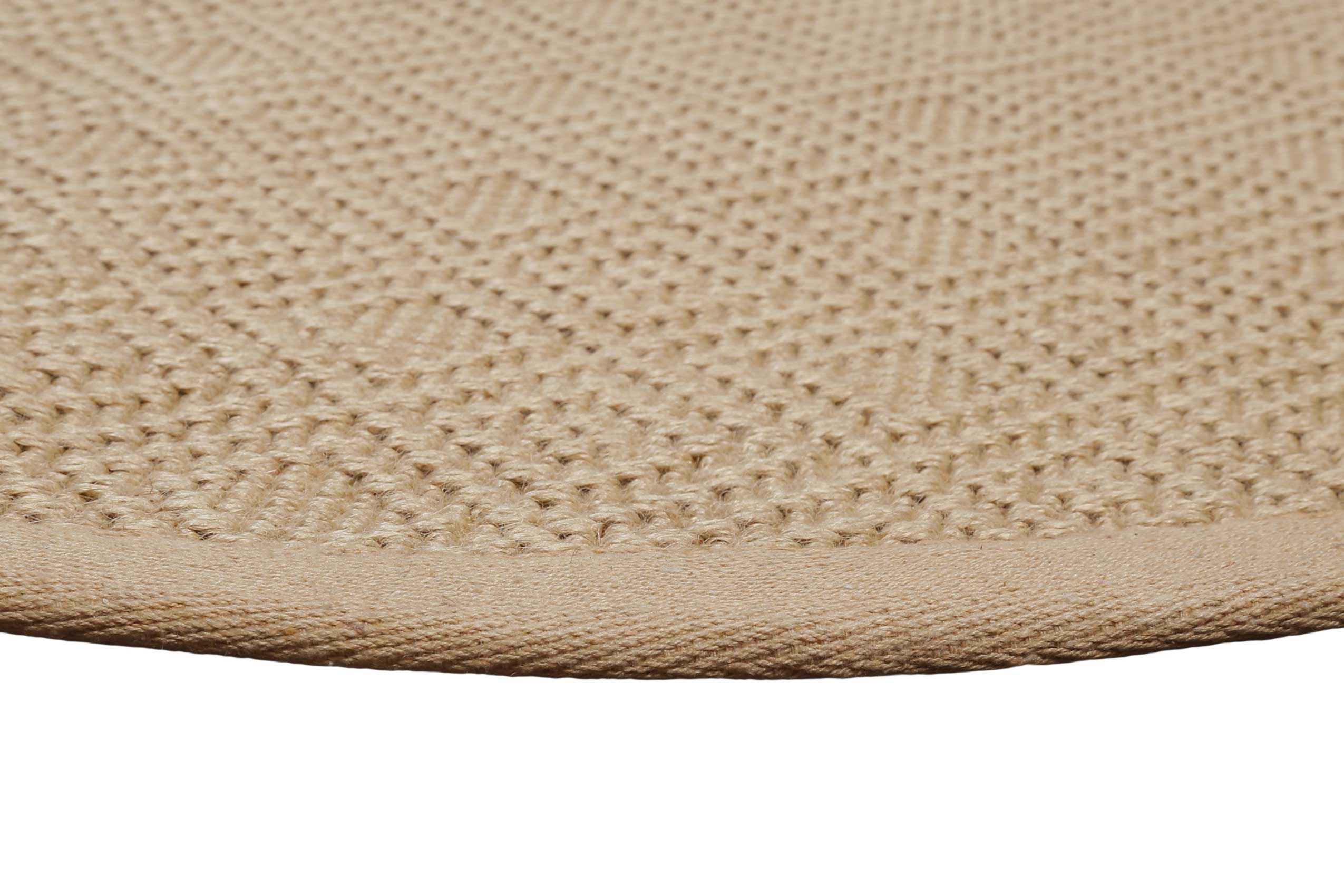 weconhome-jute-teppich-hugo-two-rund-natur-mit-rautenmuster image 4