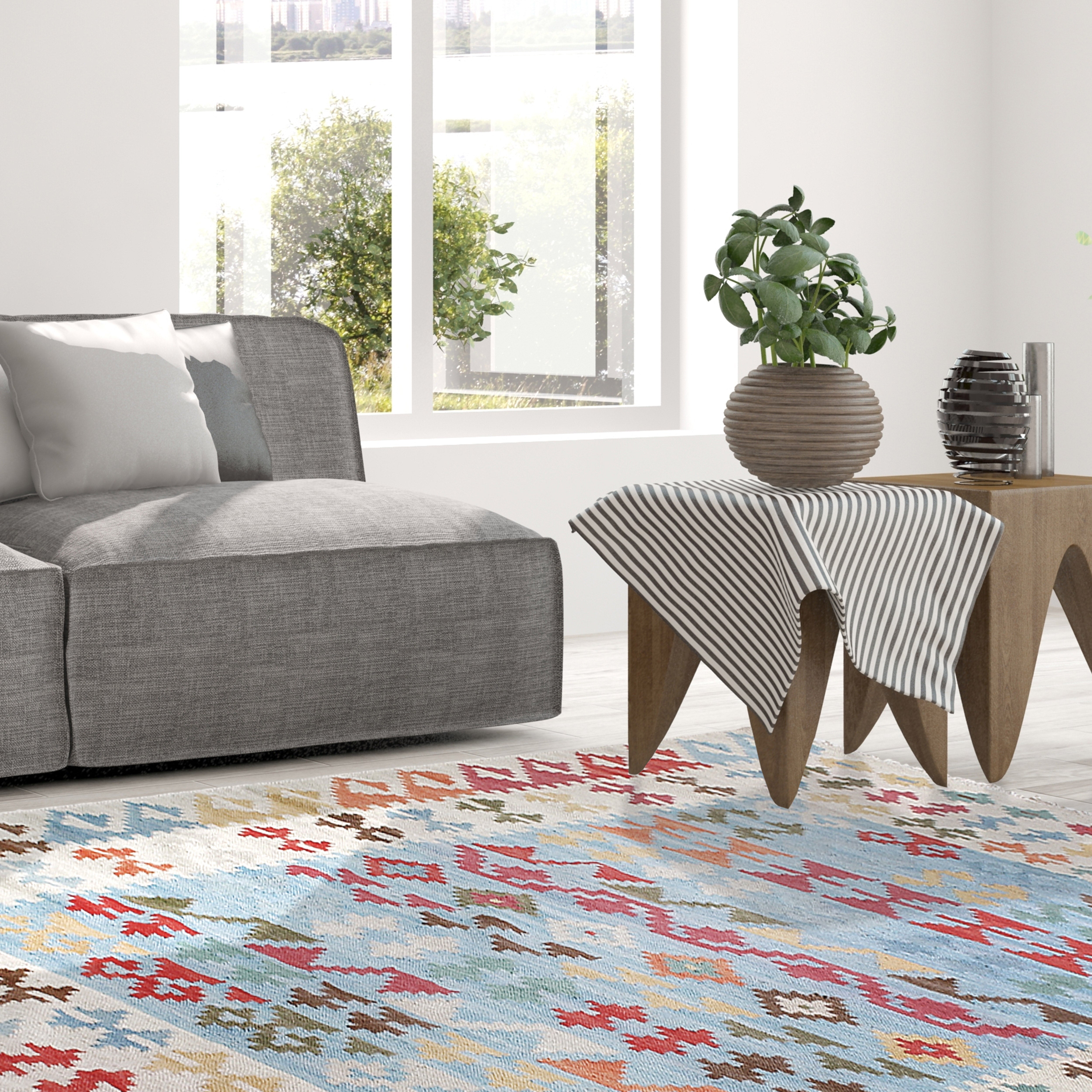 kayoom-kilim-de-luxe-115-flachflorteppich-im-orient-design image 4