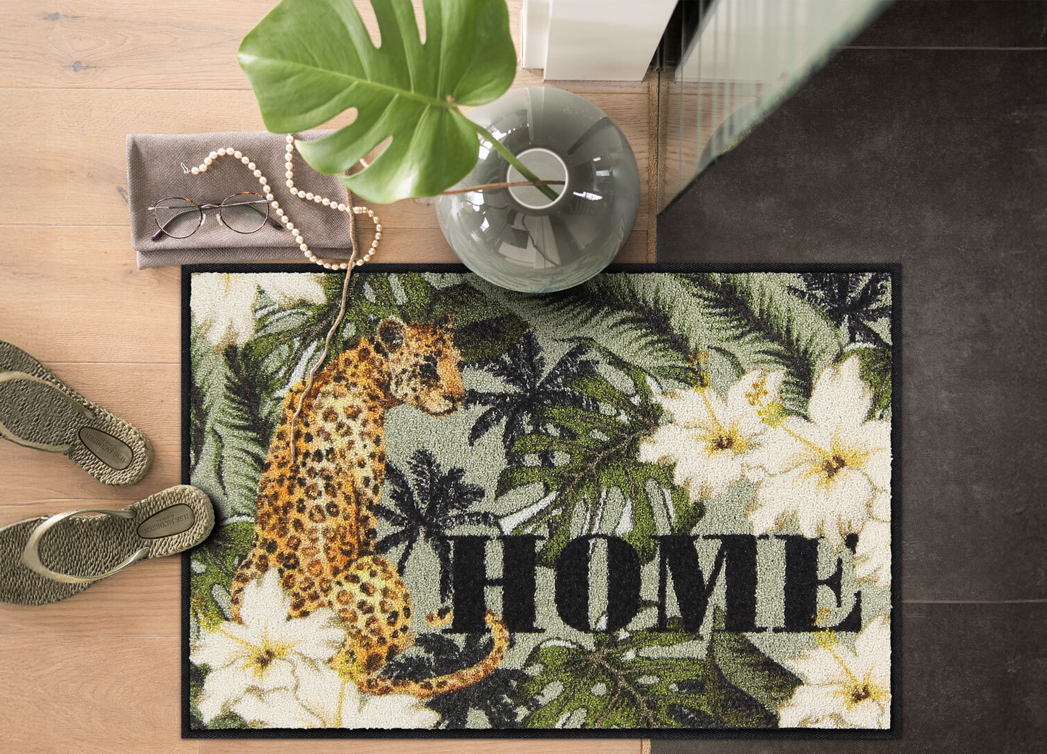 salonloewe-hidden-jungle-eingangsmatte-50-x-75-cm-leoparden-dschungel-design-pol image 2