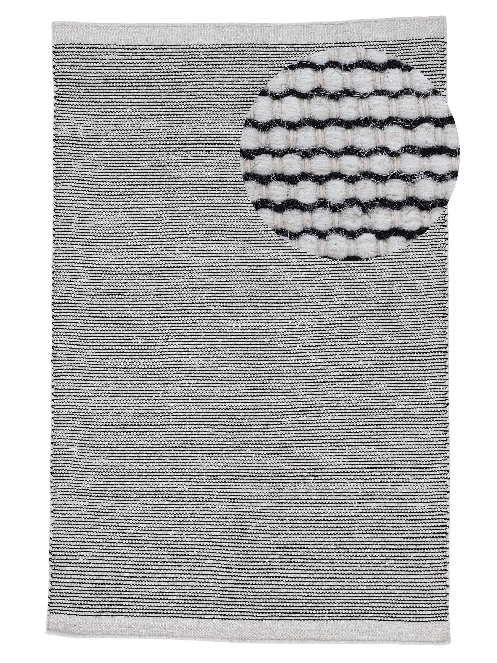 carpetfine-wollteppich-mona-schwarz-wei-200x290-cm image 1