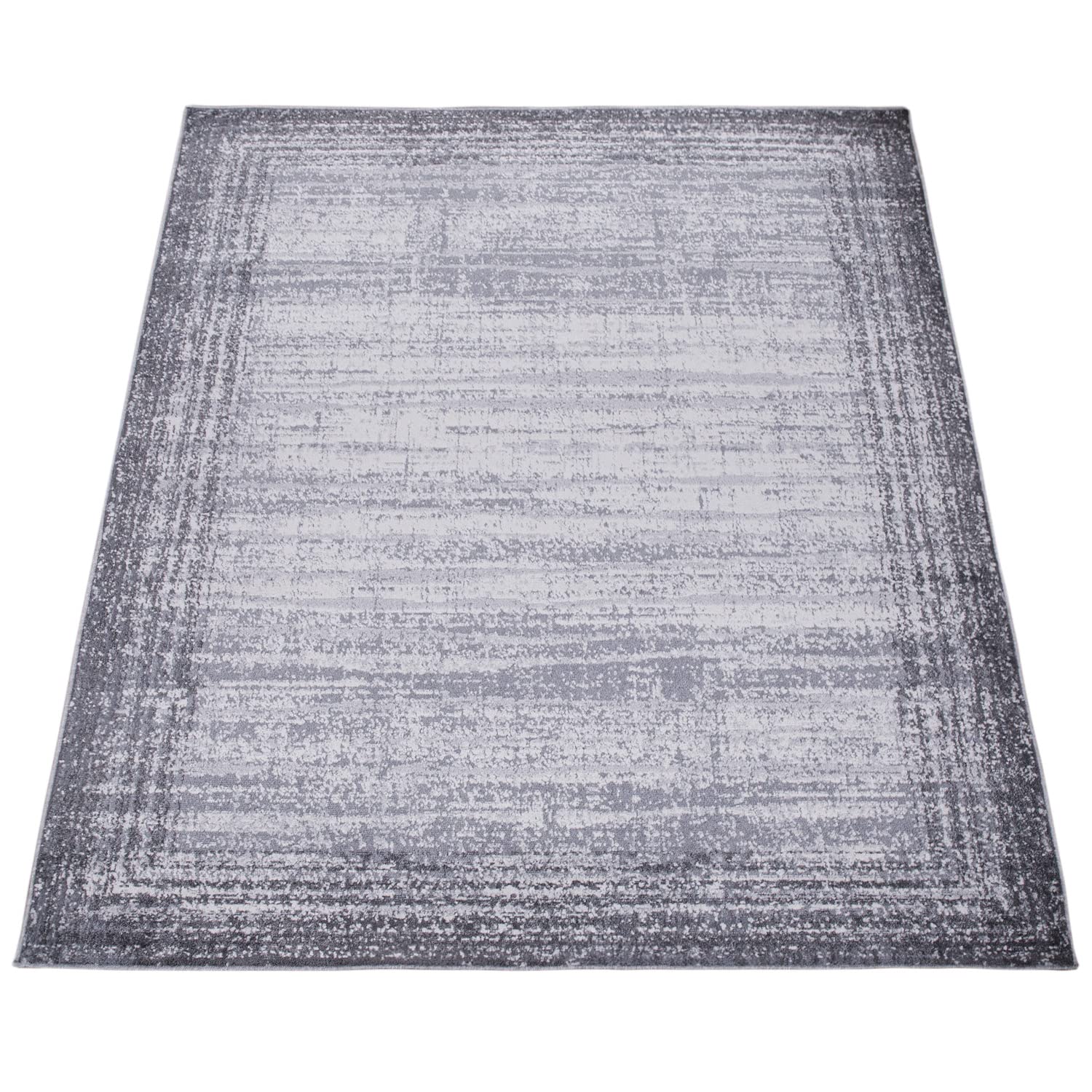 paco-home-kurzflorteppich-used-look-vintage-grau-80x150-cm image 5