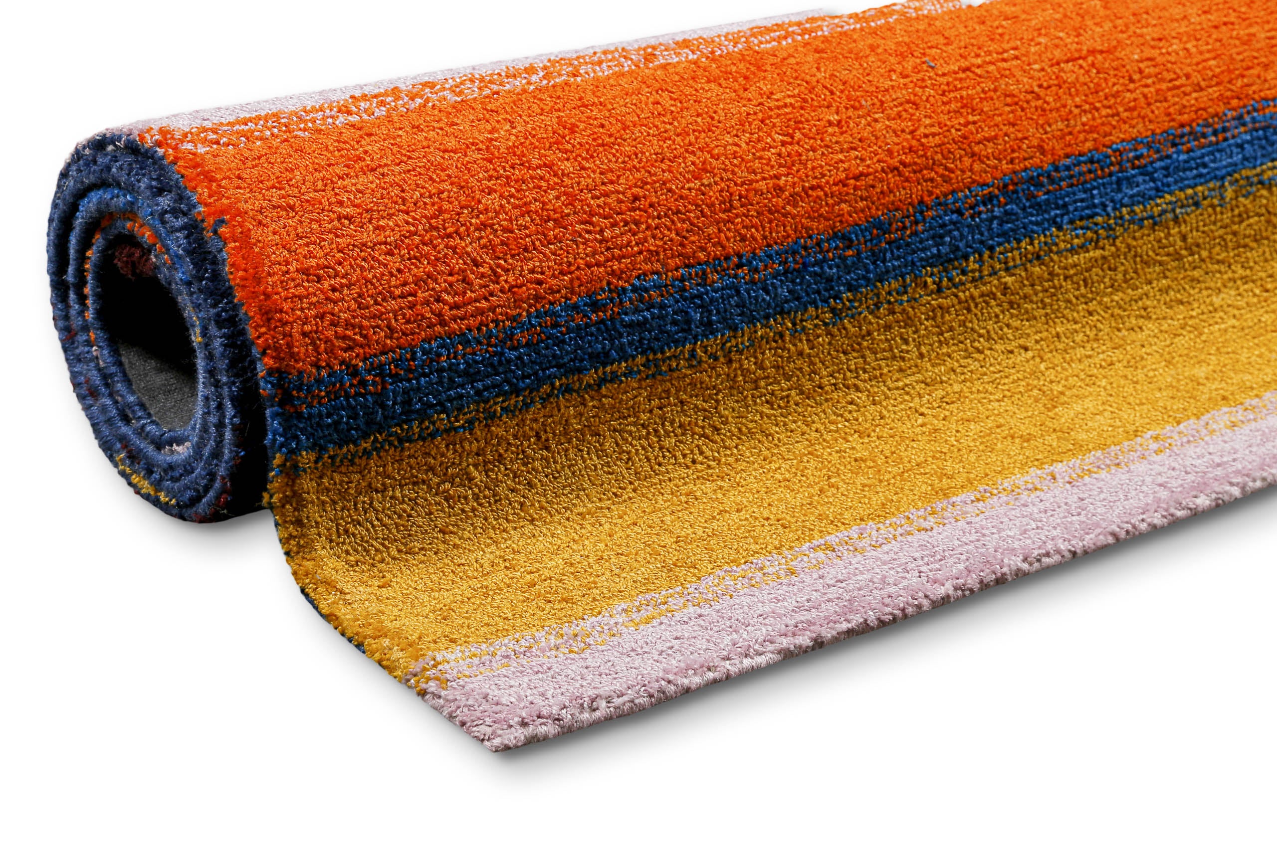 weconhome-kurzflorteppich-petrol-bunt-gestreift-handgetuftet-50-rabatt image 8