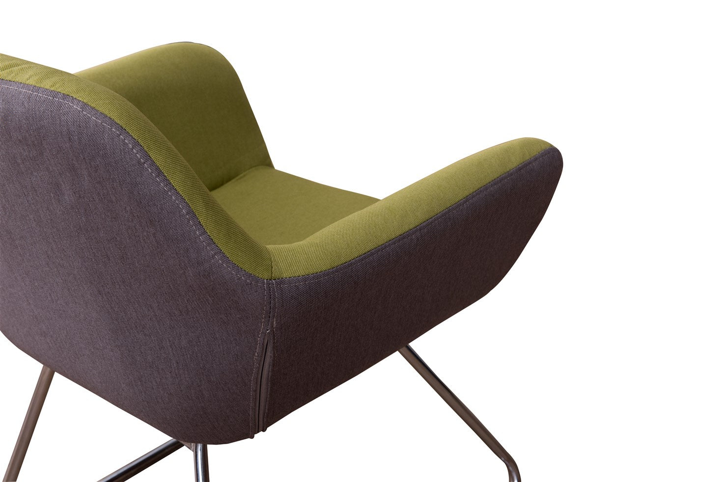 kayoom-stuhl-maxim-160-unifarbener-relaxstuhl-in-grau-mit-schaumstofff-llung-und image 4