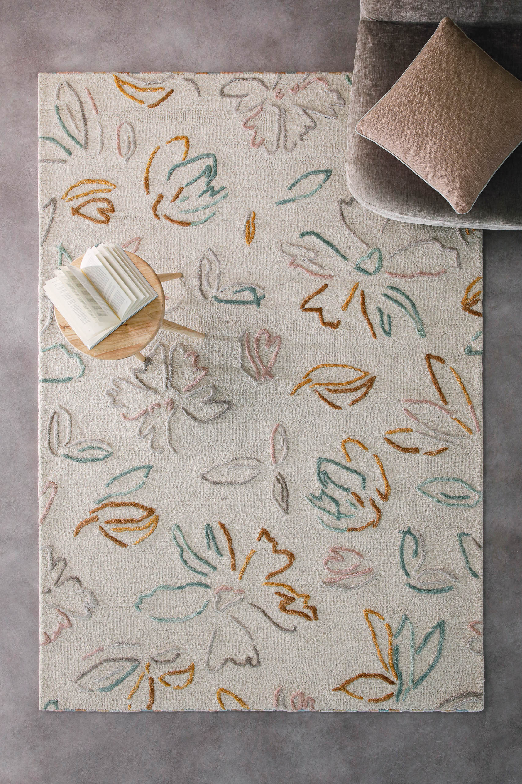weconhome-vee-kurzflorteppich-creme-wei-schurwolle image 4