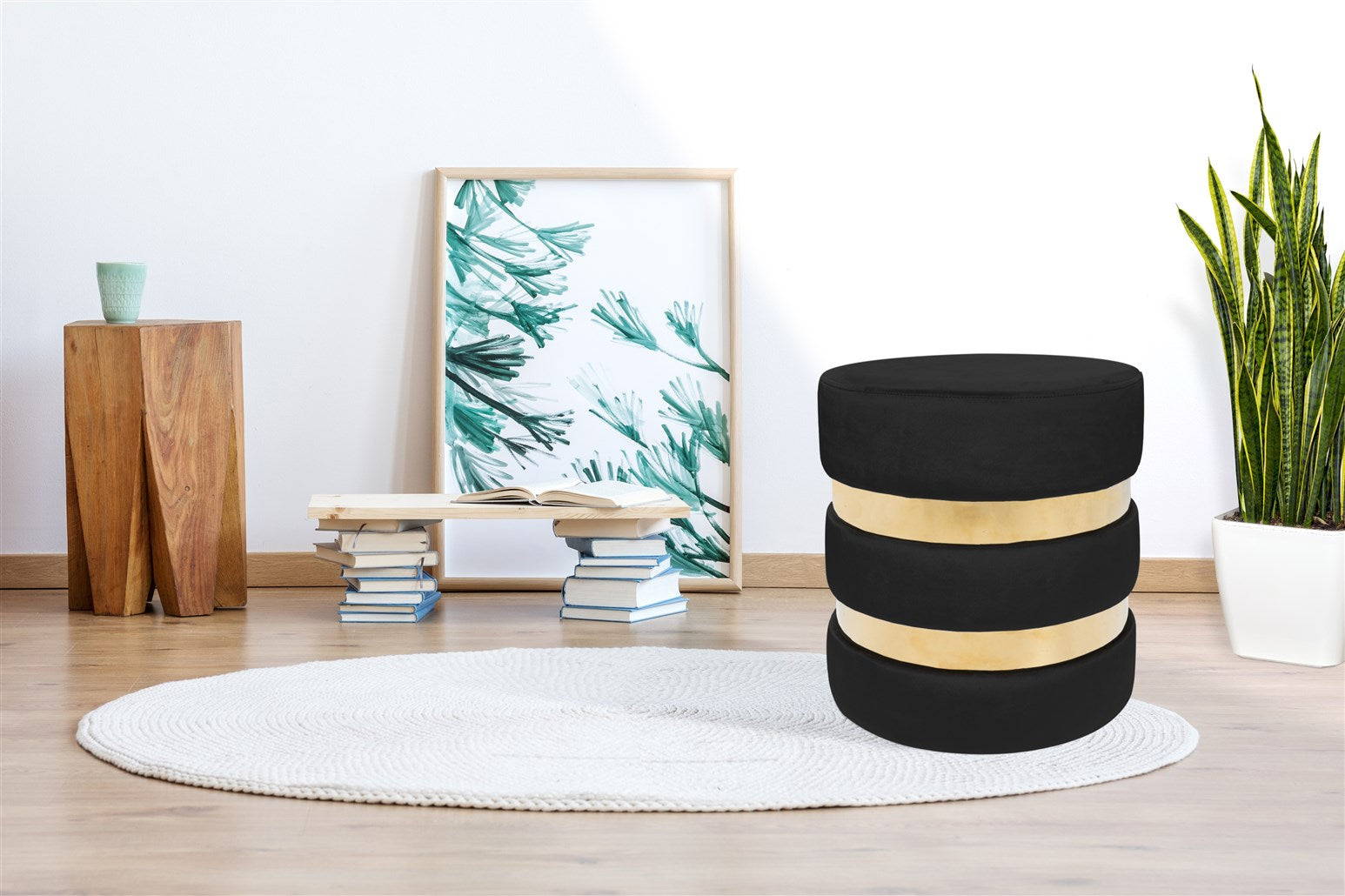 kayoom-hocker-novalie-225-samtiger-hocker-mit-metallgestell-rund-und-elegant image 3