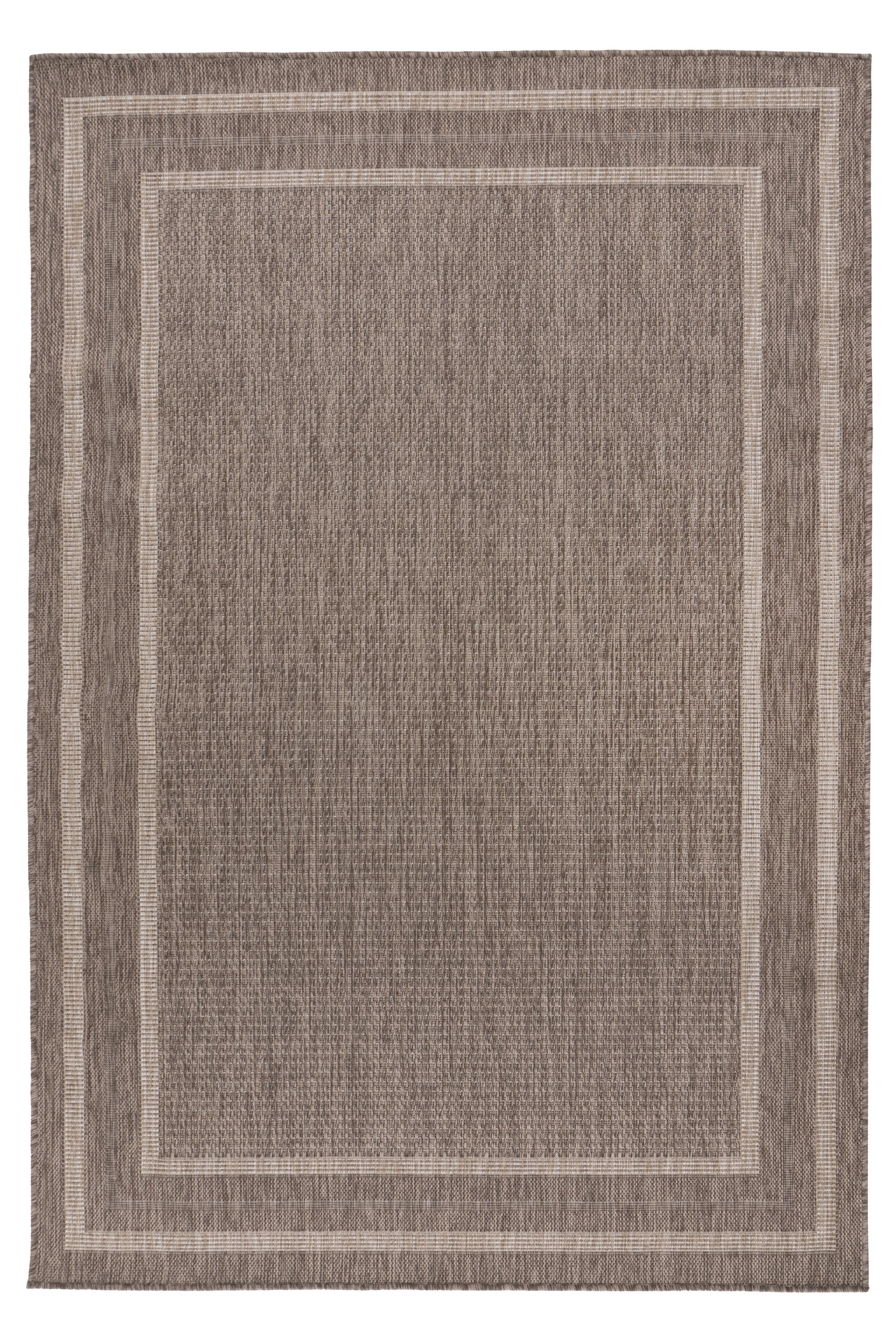 kayoom-retreat-125-kurzflorteppich-5-mm-florh-he-polypropylen-taupe-pflegeleicht image 1