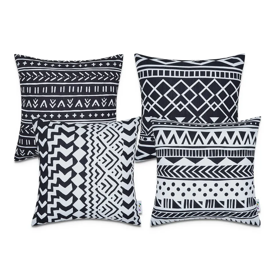 paco-home-kissenbezug-4er-set-geometrisch-modern-wei-schwarz image 1