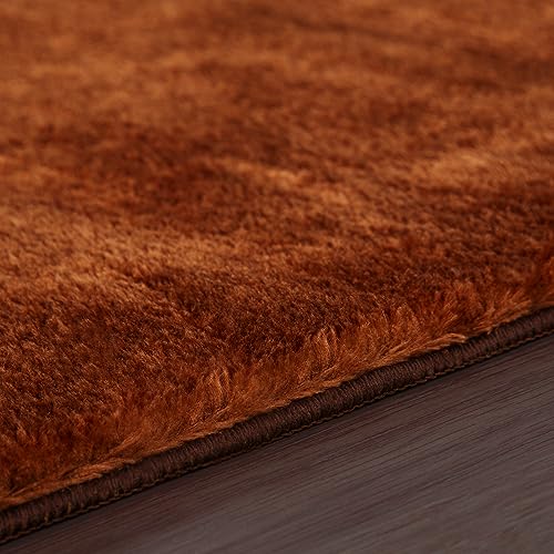 paco-home-teppich-160x220-orange-einfarbig-weich-kurzflor image 8