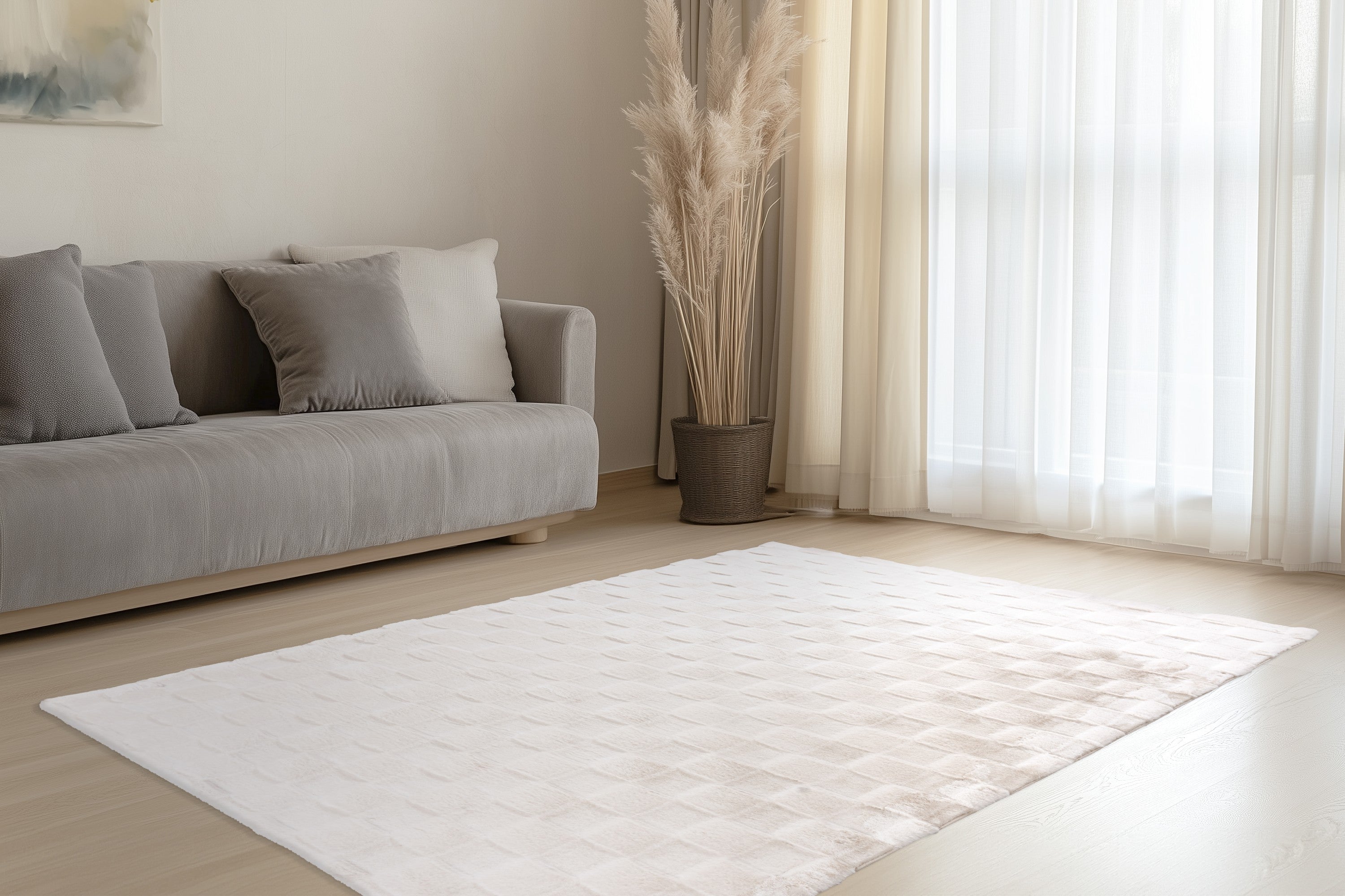 kayoom-solution-125-kurzflorteppich-18-mm-flor-1800-g-m-beige image 3
