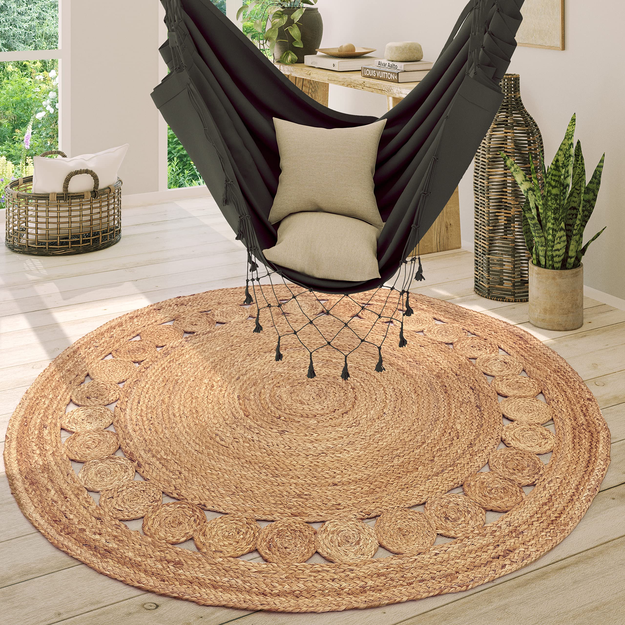 paco-home-jute-teppich-rund-120-cm-beige-boho-ethno-handgefertigt image 7
