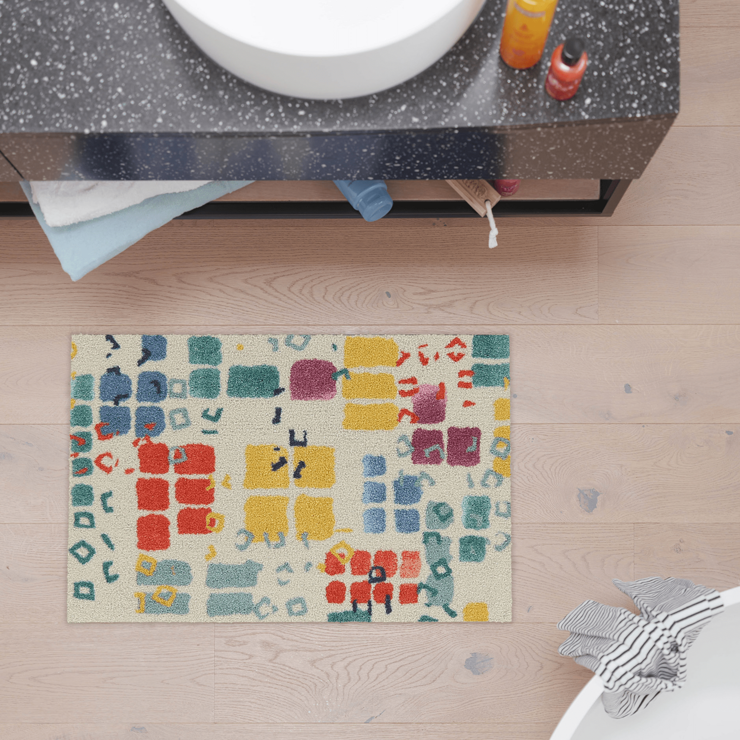 salonloewe-funky-cubes-light-teppich-50-x-75-cm-bunte-w-rfel-optik-polyamid image 2