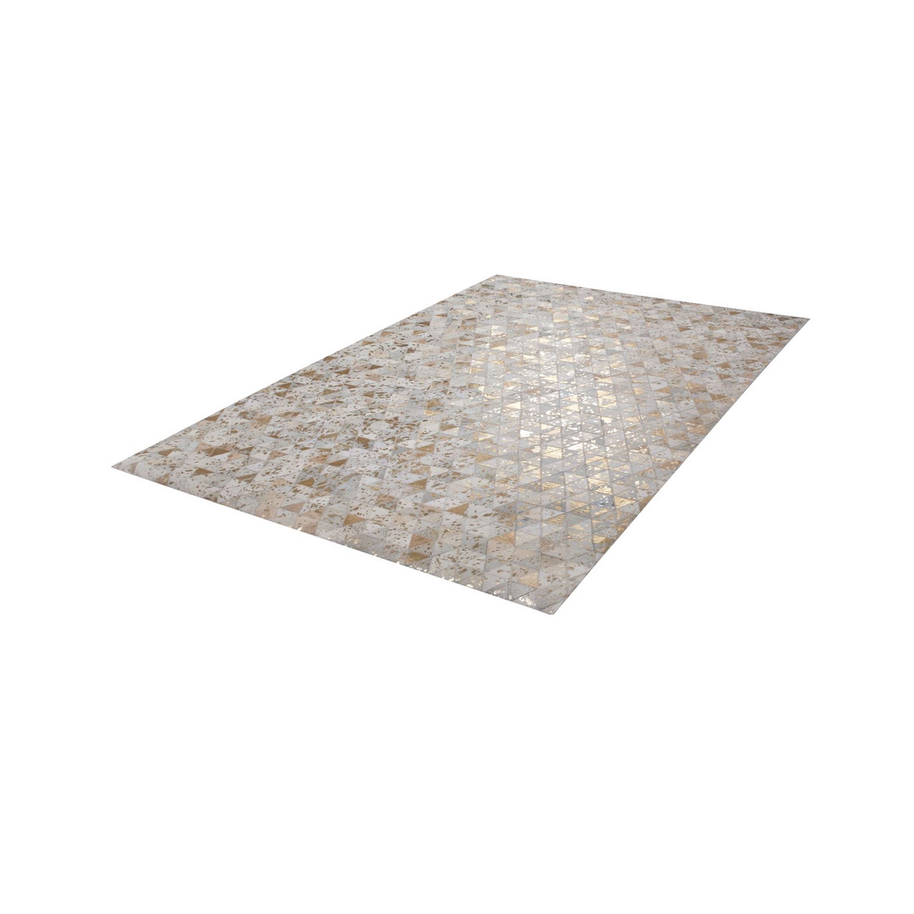 kayoom-rocket-410-lederteppich-patchwork-design-mit-metallic-applikationen image 4