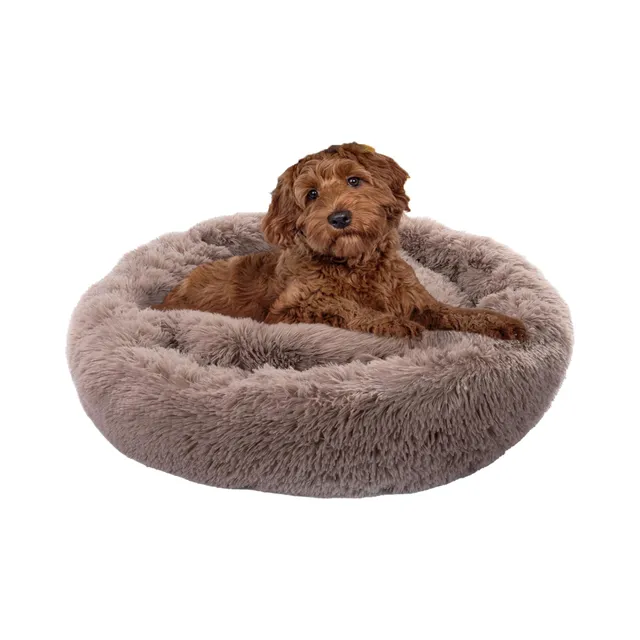 paco-home-pet-nest-donut-hundebett-katzenbett-beige-80-cm image 1