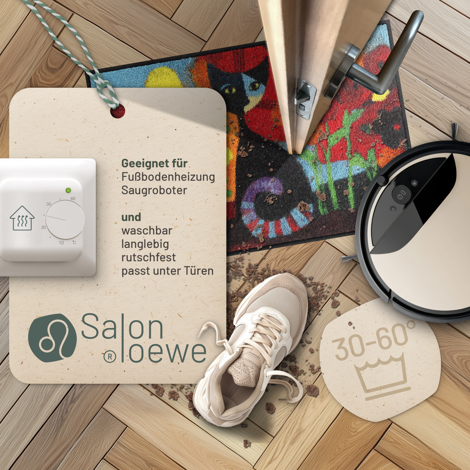 salonloewe-candela-eingangsmatte-50-x-75-cm-bunte-katze-schmutzfangmatte-made-in image 3